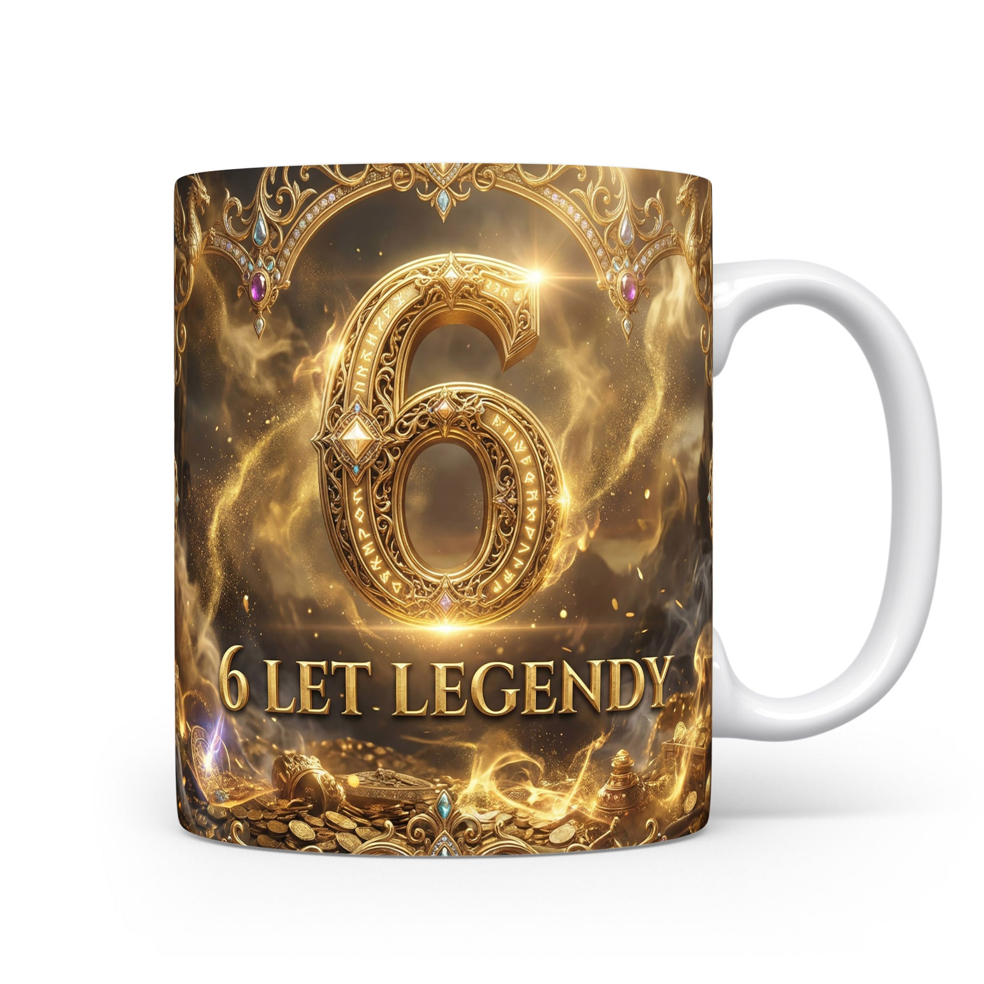 Hrnček s nápisem 6 LET LEGENDY
