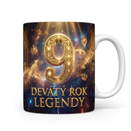 Hrnček s nápisem DEVÁTÝ ROK LEGENDY