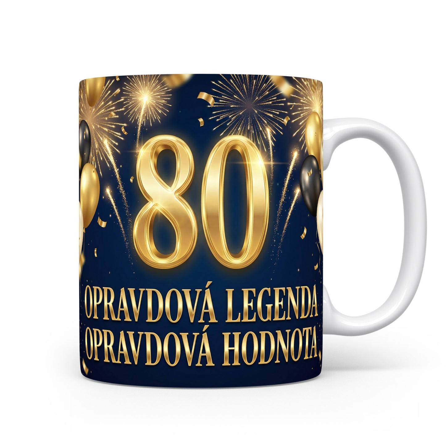 Hrnček s nápisem k 80. narozeninám