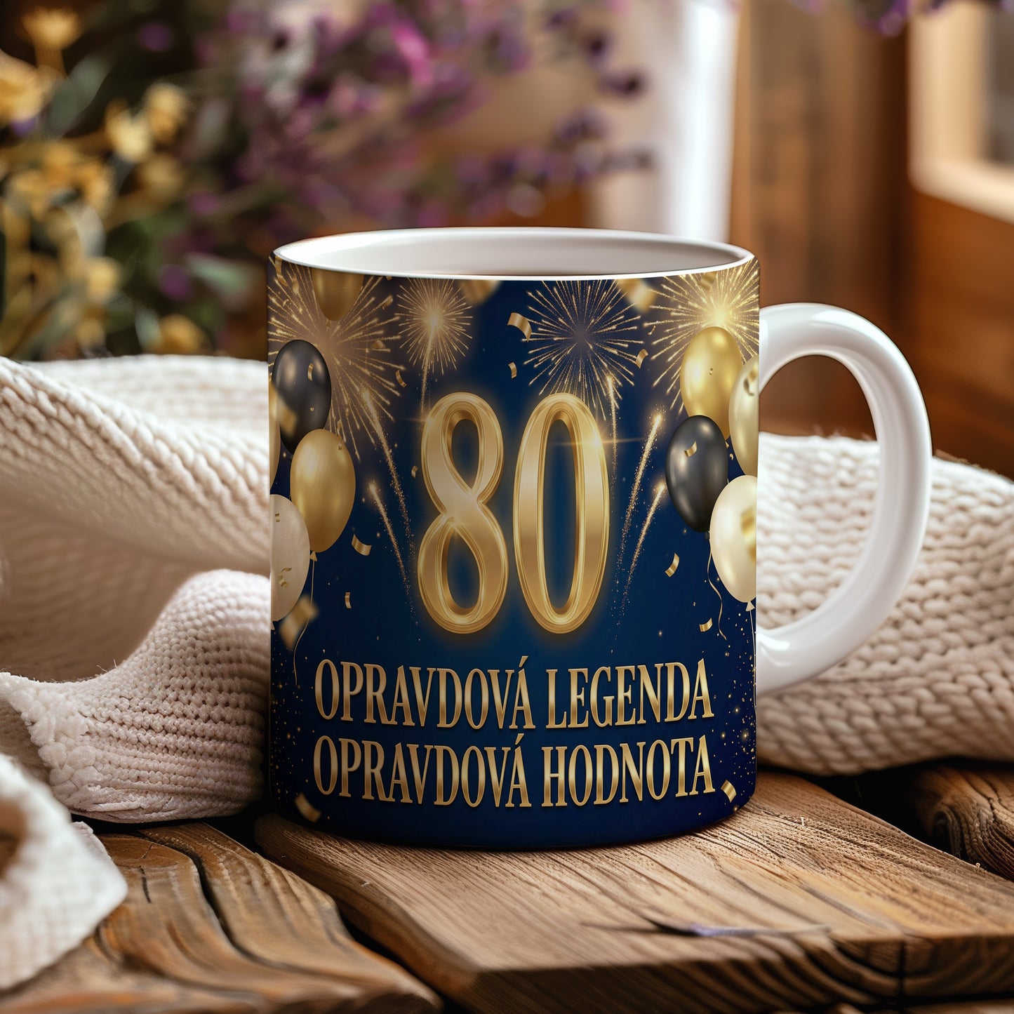 Narozeninový hrnek 80 let – OPRAVDOVÁ LEGENDA OPRAVDOVÁ HODNOTA