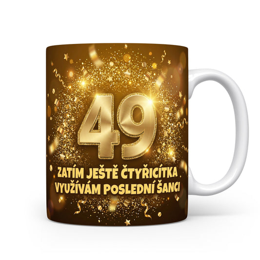 Narozeninový hrnek s číslem 49