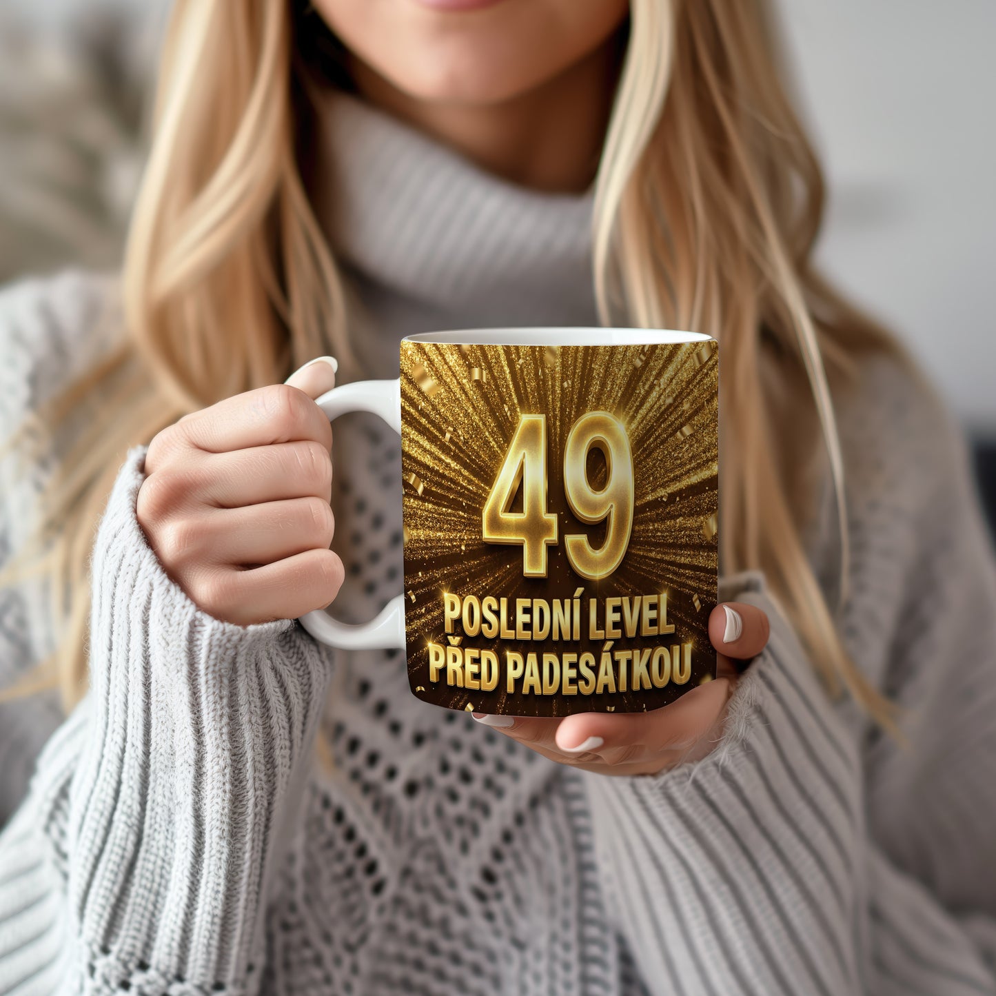 Narozeninový hrnek 49 let – POSLEDNÍ LEVEL PŘED PADESÁTKOU