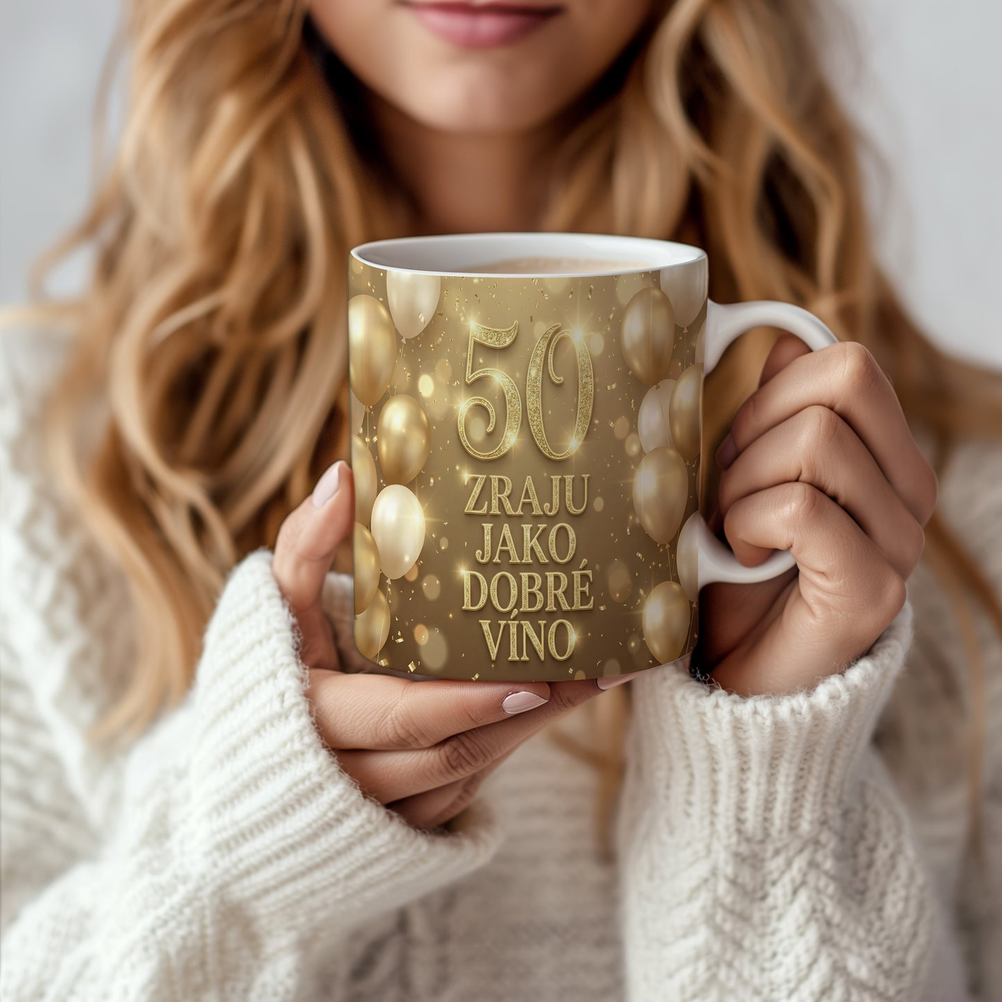 Narozeninový hrnek 50 let – ZRAJU JAKO DOBRÉ VÍNO