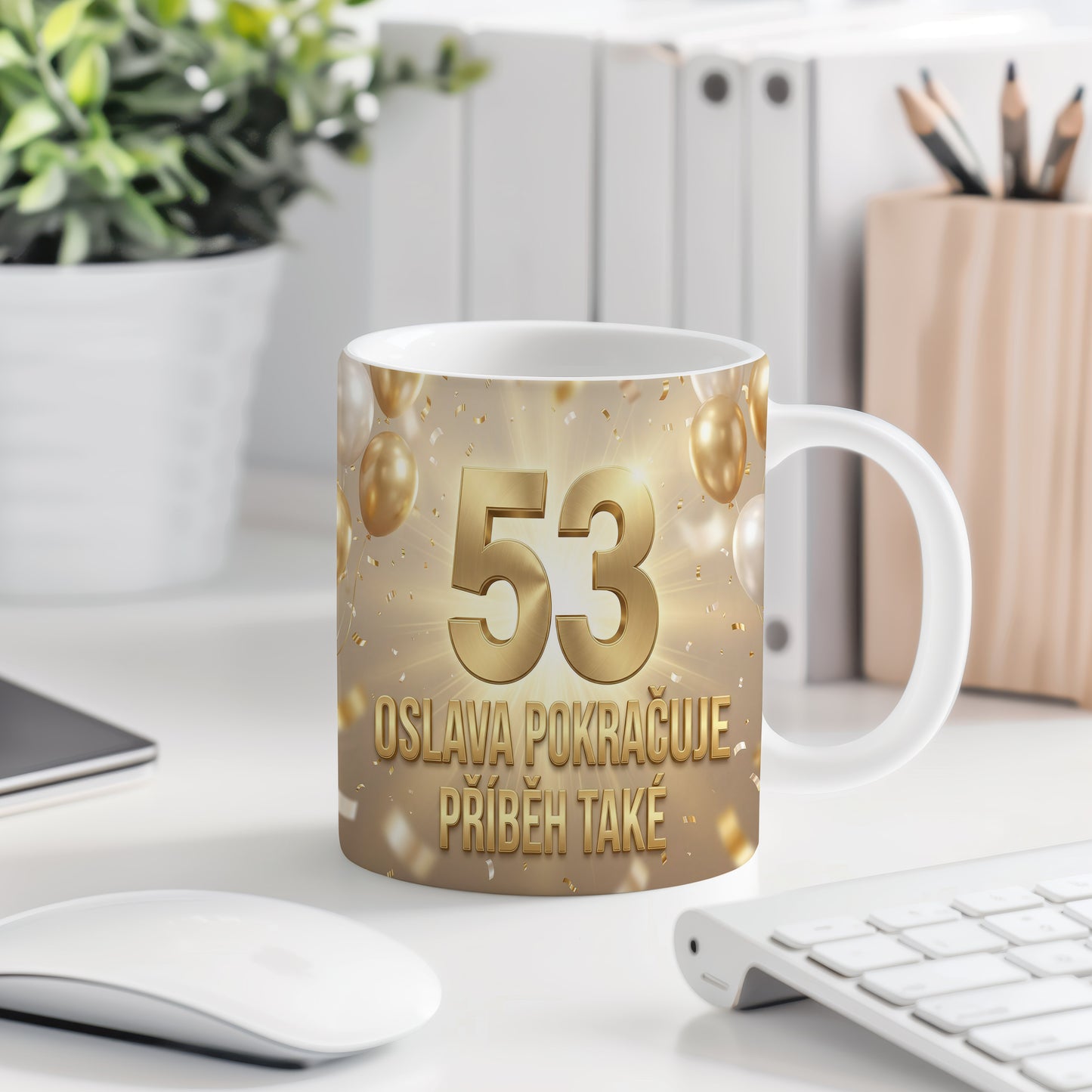 Narozeninový hrnek 53 let – OSLAVA POKRAČUJE, PŘÍBĚH TAKÉ