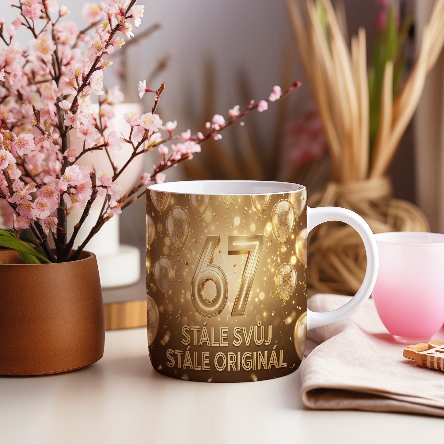 Narozeninový hrnek 67 let – STÁLE SVŮJ, STÁLE ORIGINÁL
