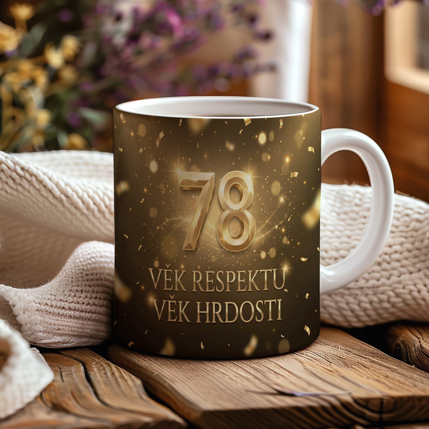 Narozeninový hrnek 78 let – VĚK RESPEKTU VĚK HRDOSTI