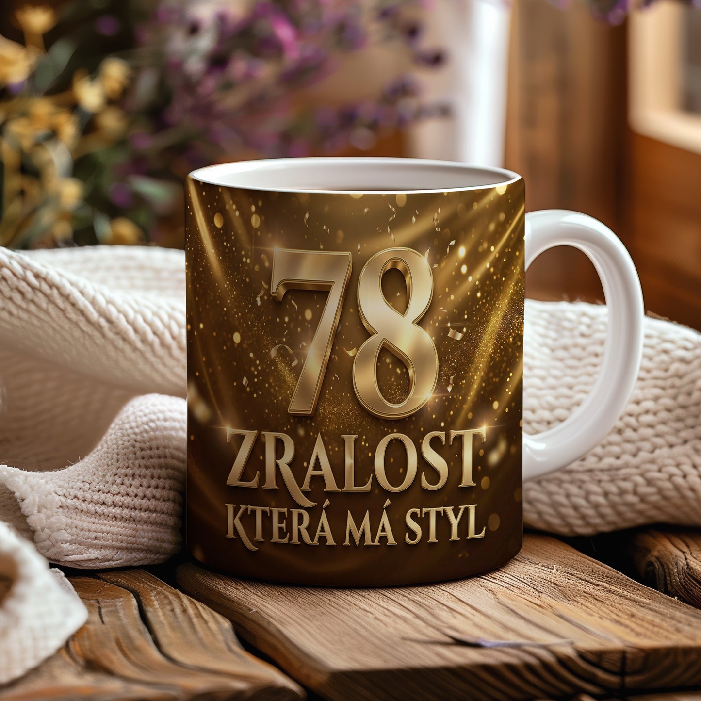 Narozeninový hrnek 78 let – ZRALOST, KTERÁ MÁ STYL