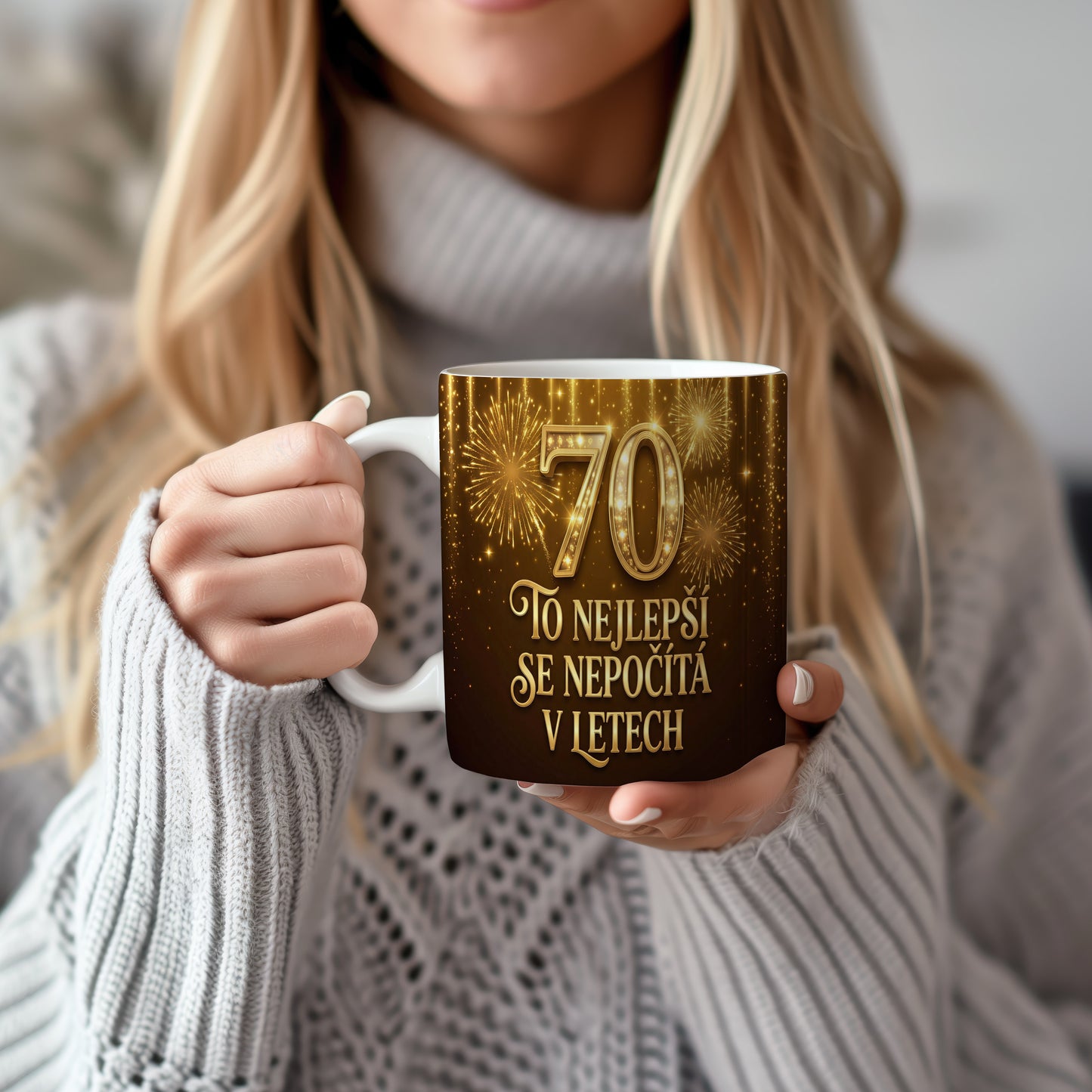 Narozeninový hrnek 70 let – TO NEJLEPŠÍ SE NEPOČÍTÁ V LETECH