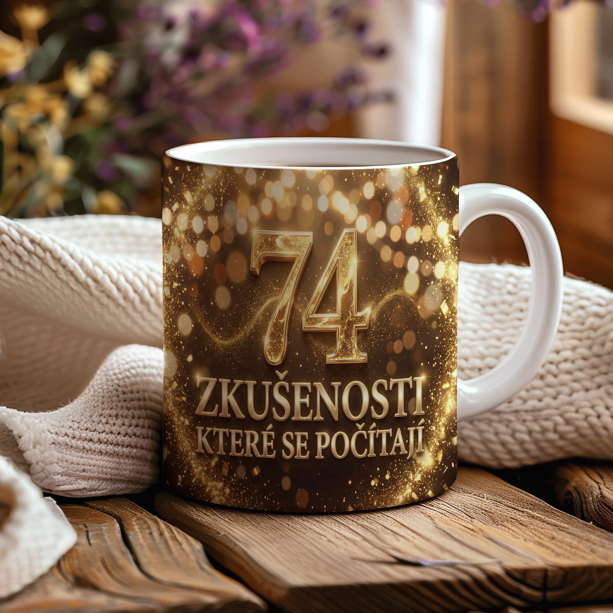 Narozeninový hrnek 74 let – ZKUŠENOSTI, KTERÉ SE POČÍTAJÍ