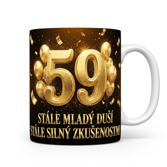 Narozeninový hrnek s číslem 59