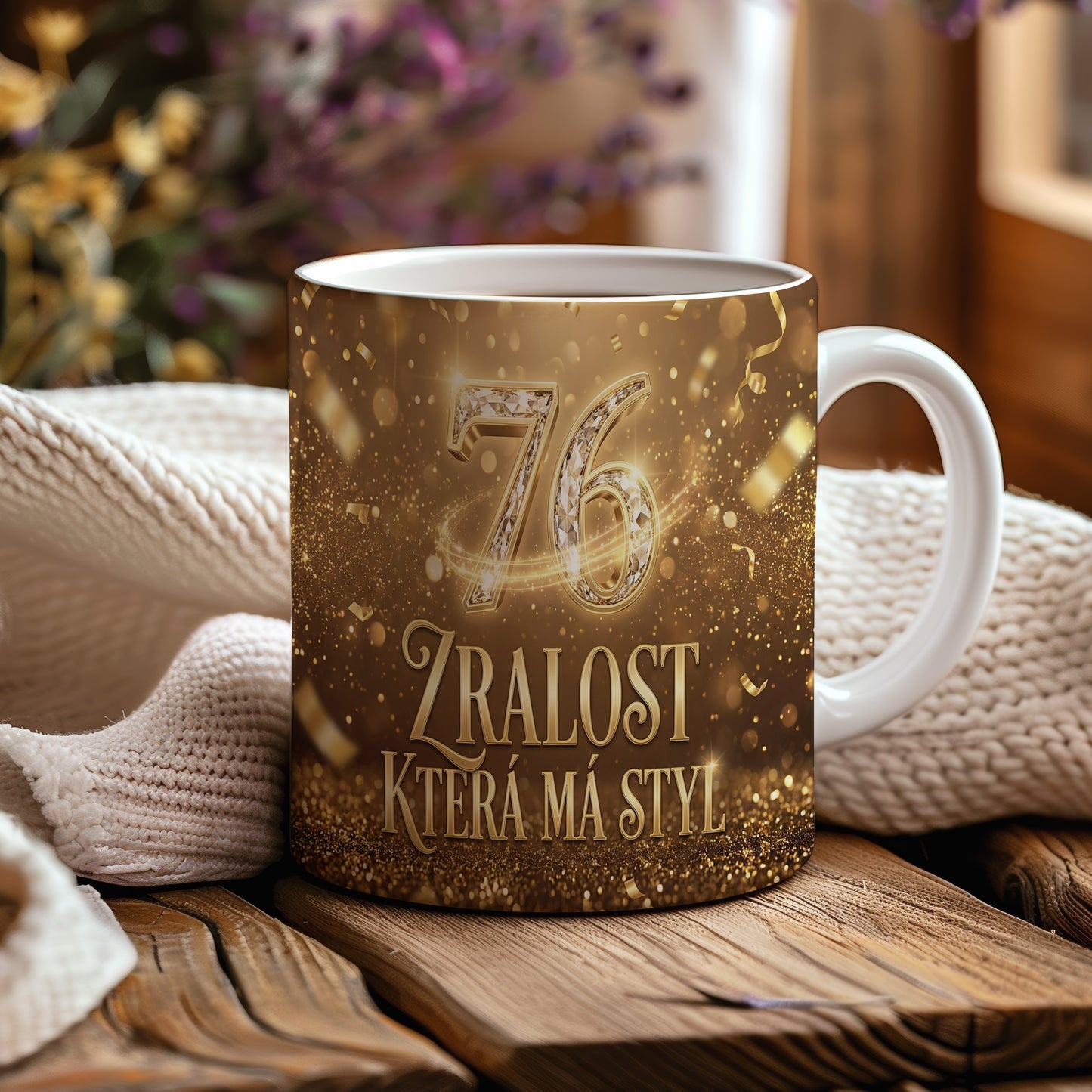 Narozeninový hrnek 76 let – ZRALOST KTERÁ MÁ STYL