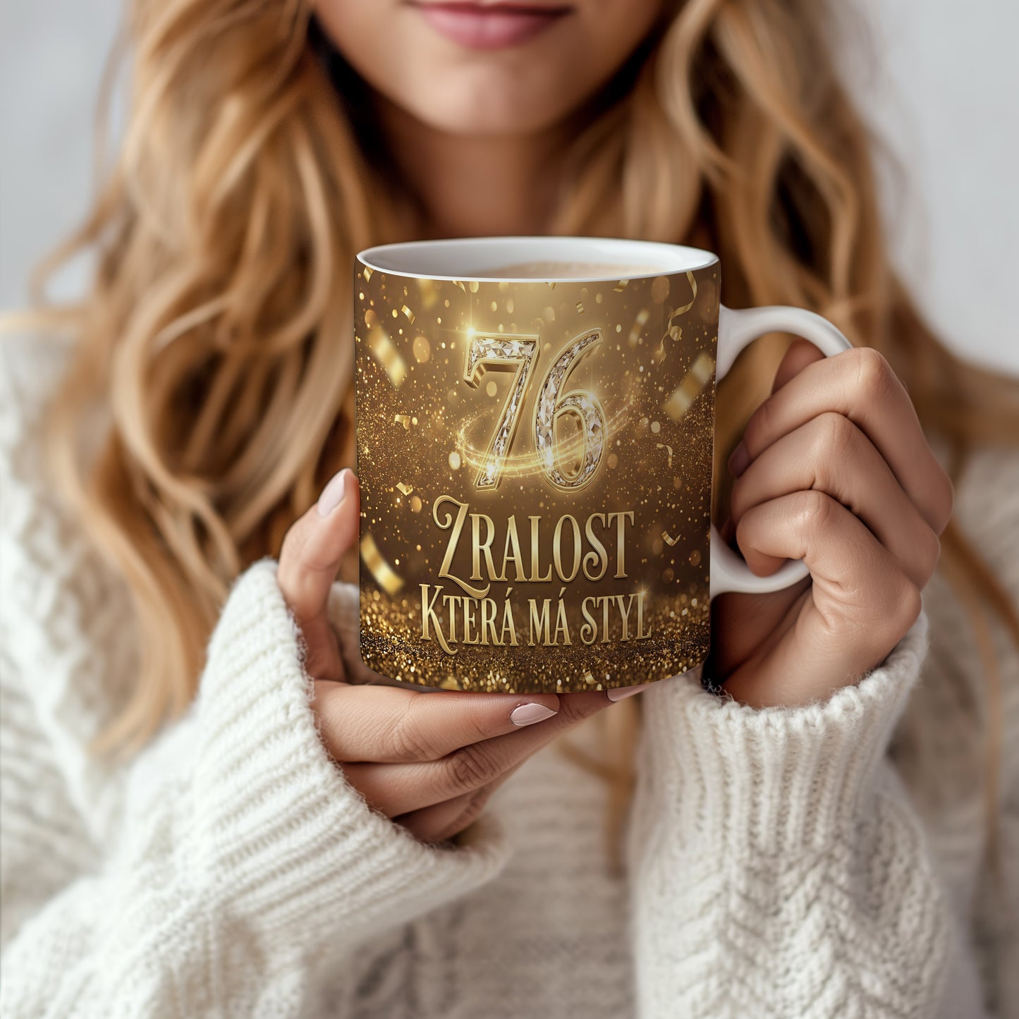 Narozeninový hrnek 76 let – ZRALOST KTERÁ MÁ STYL