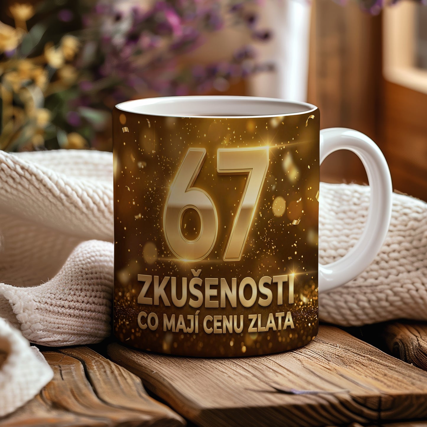Narozeninový hrnek 67 let – ZKUŠENOSTI, CO MAJÍ CENU ZLATA