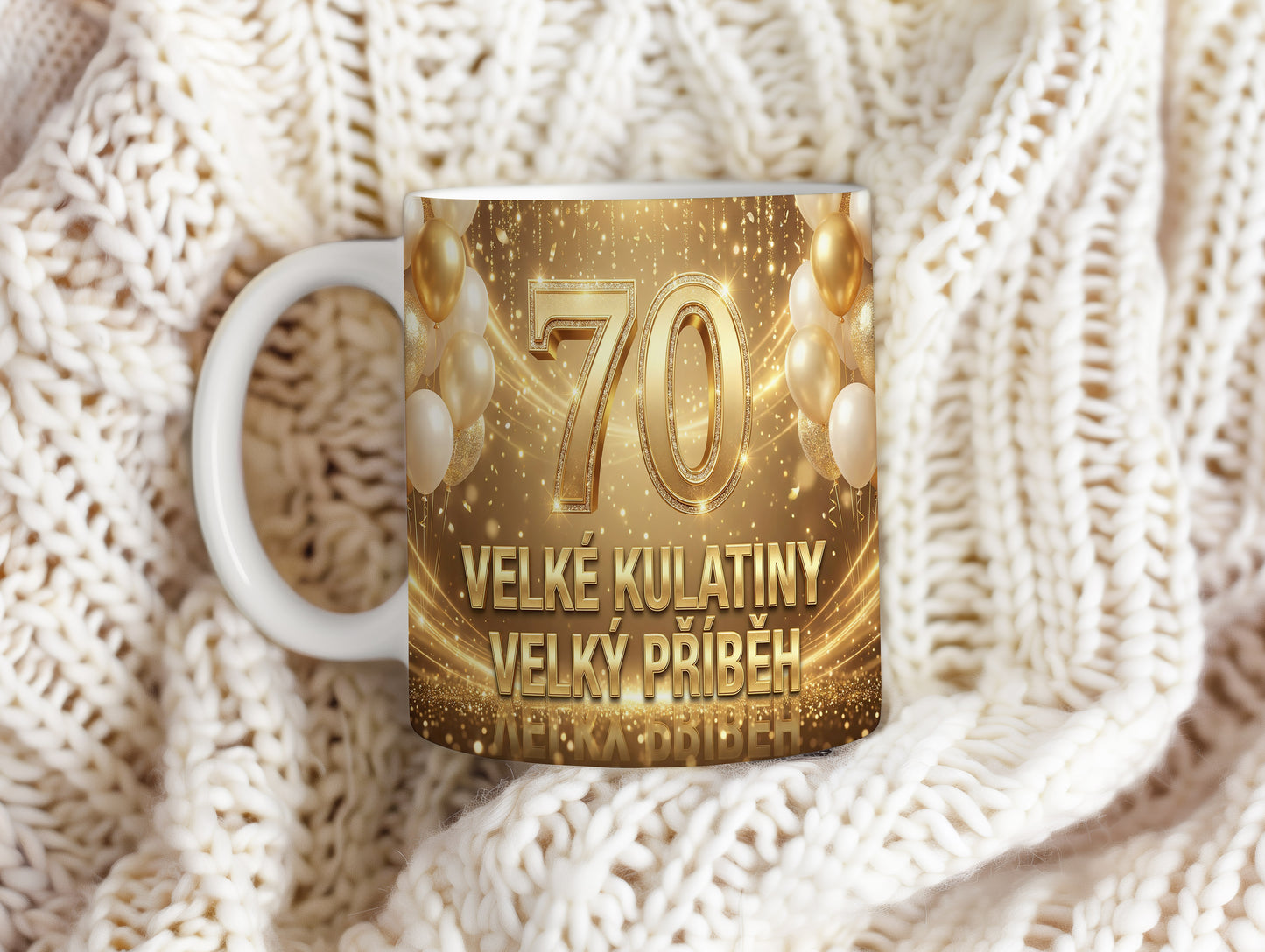 Narozeninový hrnek 70 let – VELKÉ KULATINY VELKÝ PŘÍBĚH
