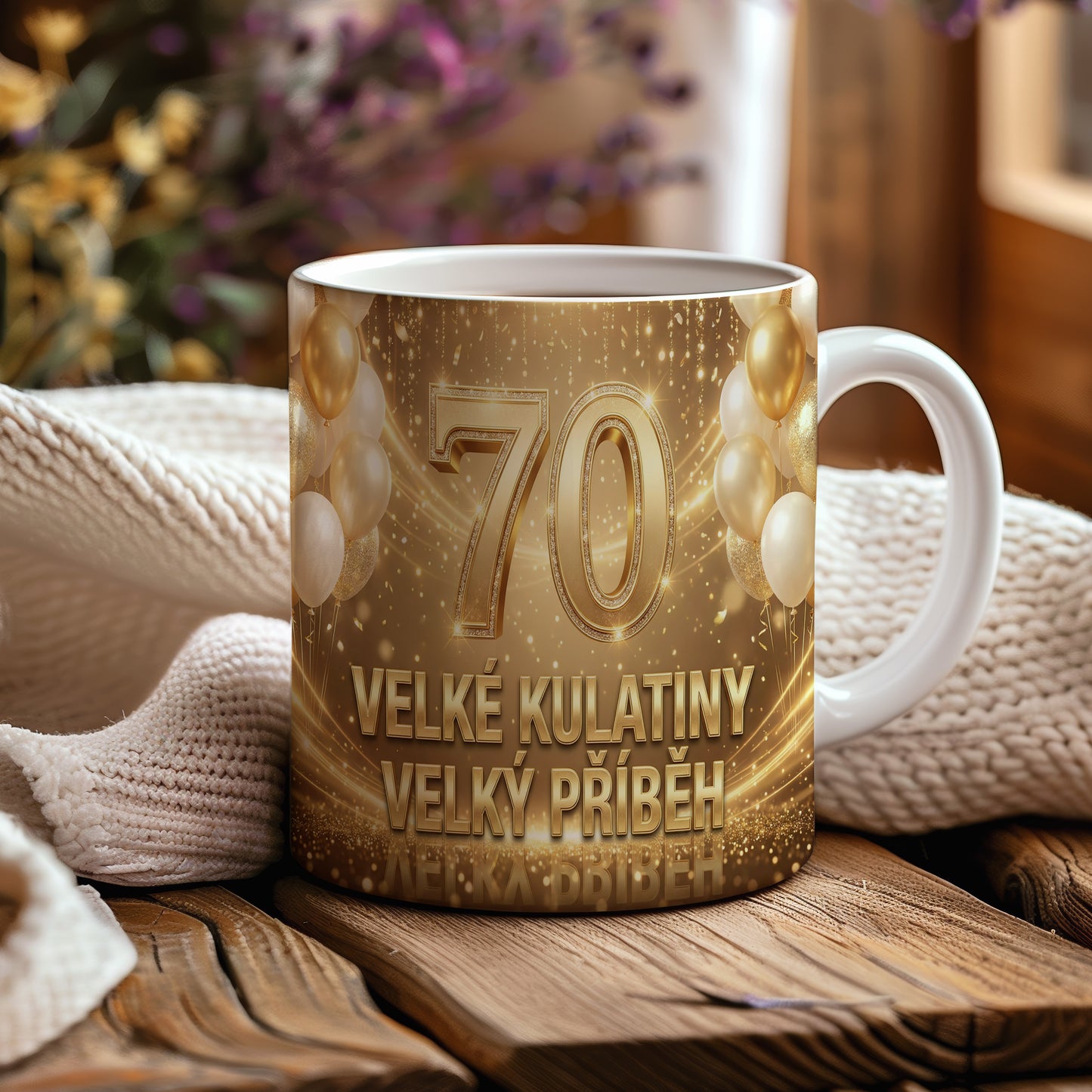 Narozeninový hrnek 70 let – VELKÉ KULATINY VELKÝ PŘÍBĚH