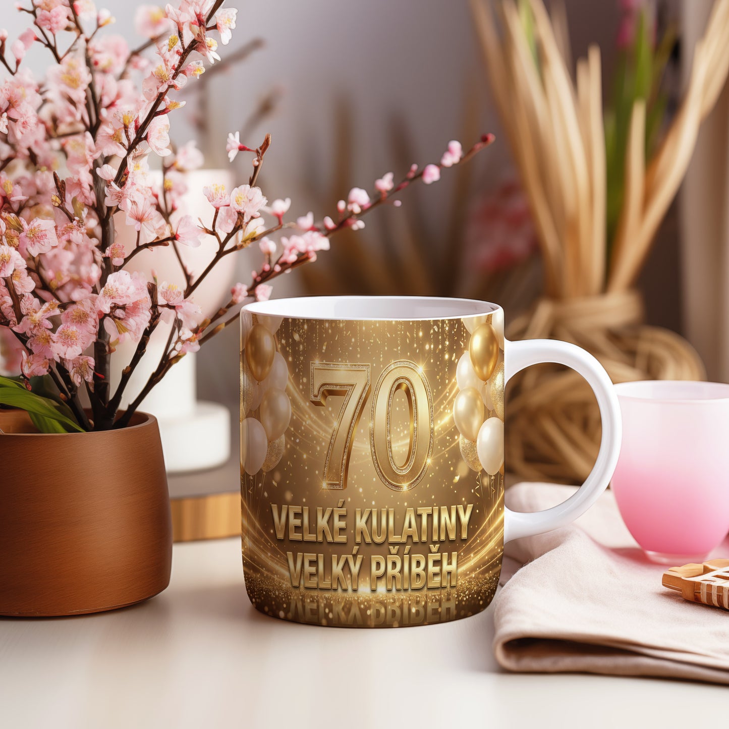 Narozeninový hrnek 70 let – VELKÉ KULATINY VELKÝ PŘÍBĚH