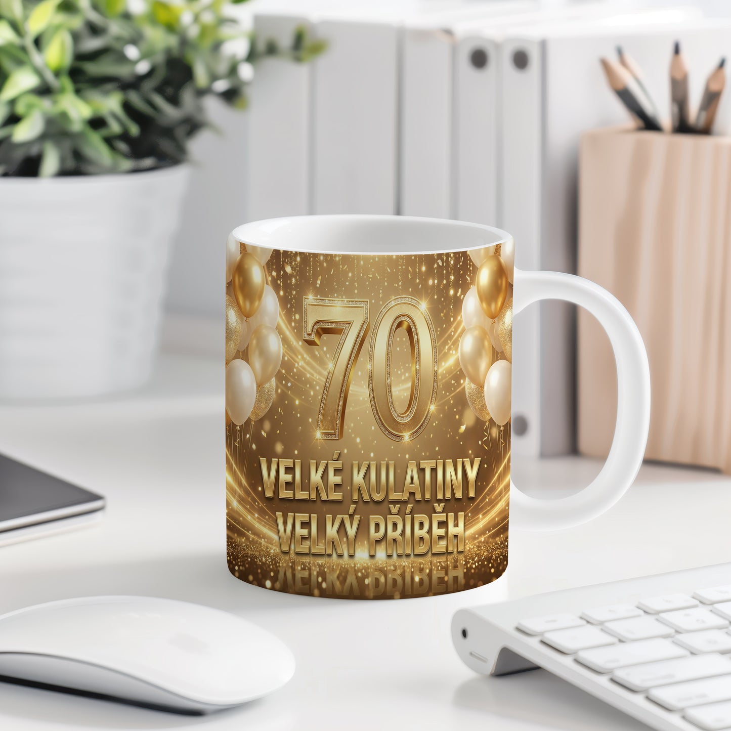 Narozeninový hrnek 70 let – VELKÉ KULATINY VELKÝ PŘÍBĚH