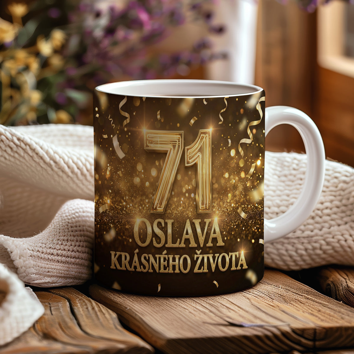 Narozeninový hrnek 71 let – OSLAVA KRÁSNÉHO ŽIVOTA