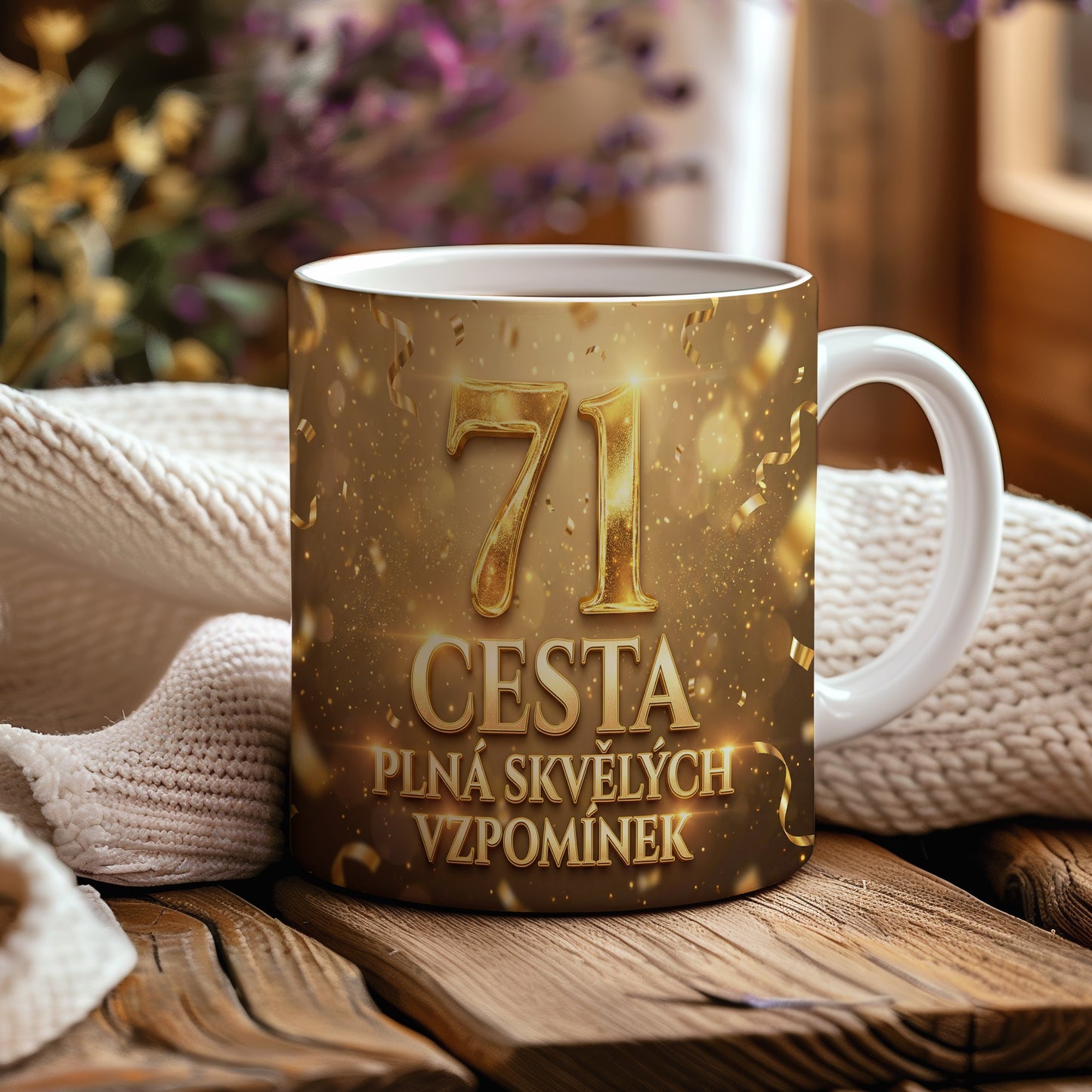 Narozeninový hrnek 71 let – CESTA PLNÁ SKVĚLÝCH VZPOMÍNEK