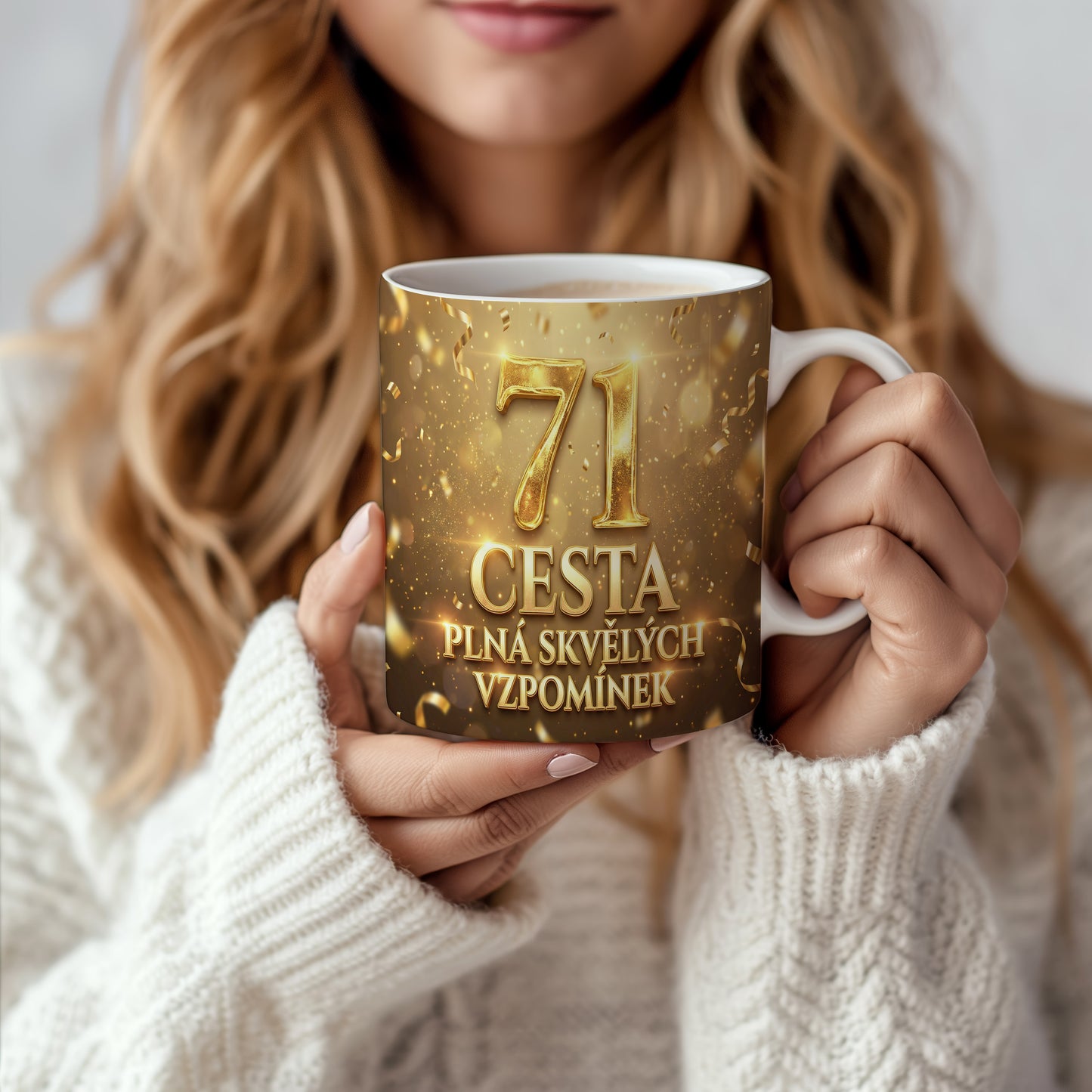 Narozeninový hrnek 71 let – CESTA PLNÁ SKVĚLÝCH VZPOMÍNEK