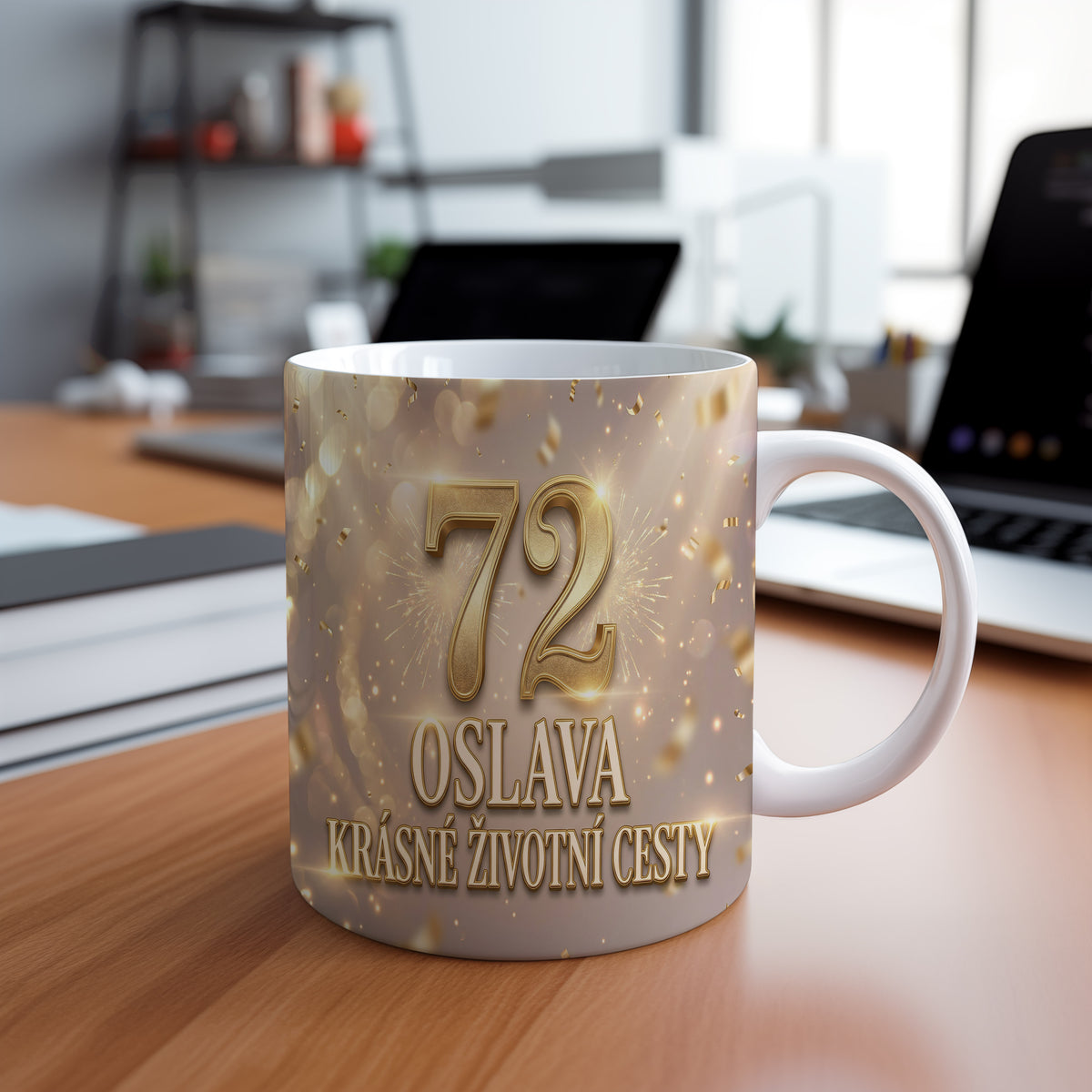 Narozeninový hrnek 72 let – OSLAVA KRÁSNÉ ŽIVOTNÍ CESTY