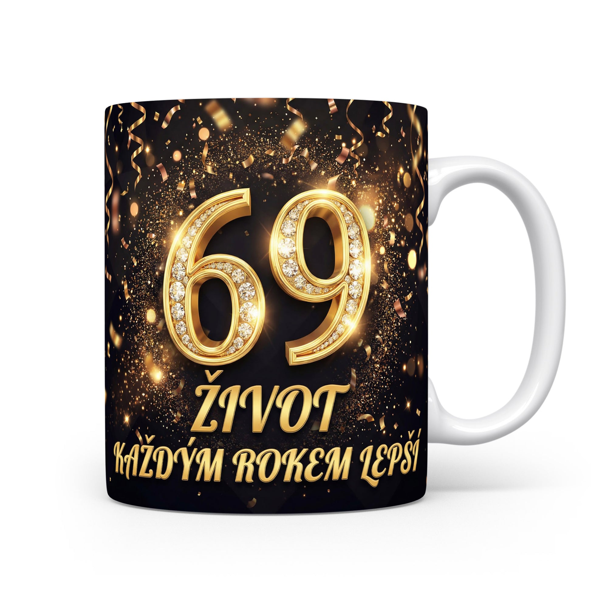 Narozeninový hrnek s číslem 69