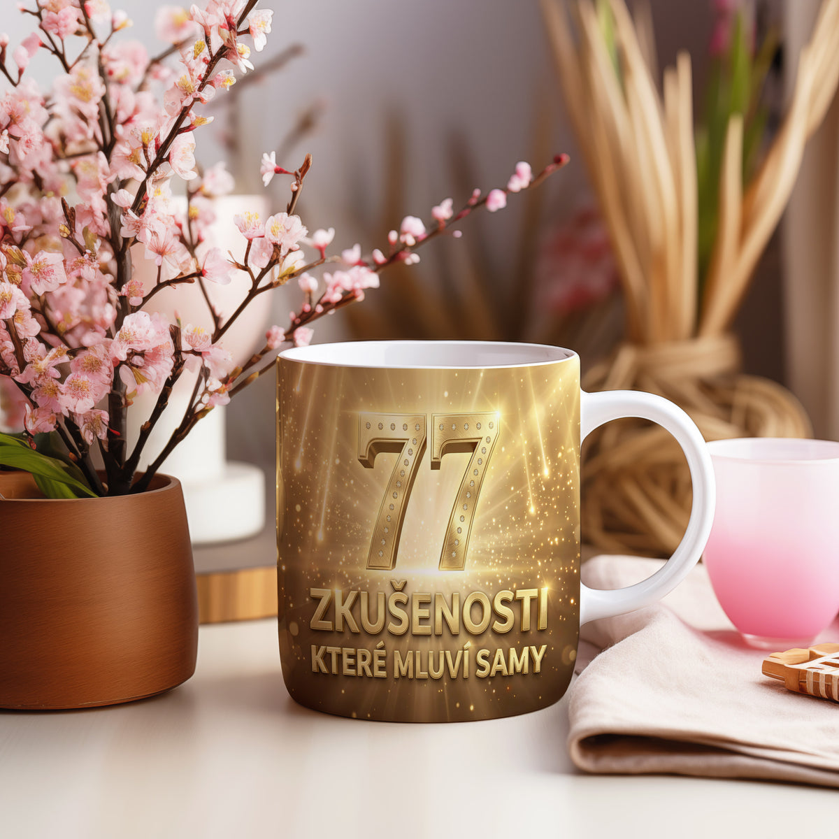 Narozeninový hrnek 77 let – ZKUŠENOSTI, KTERÉ MLUVÍ SAMY