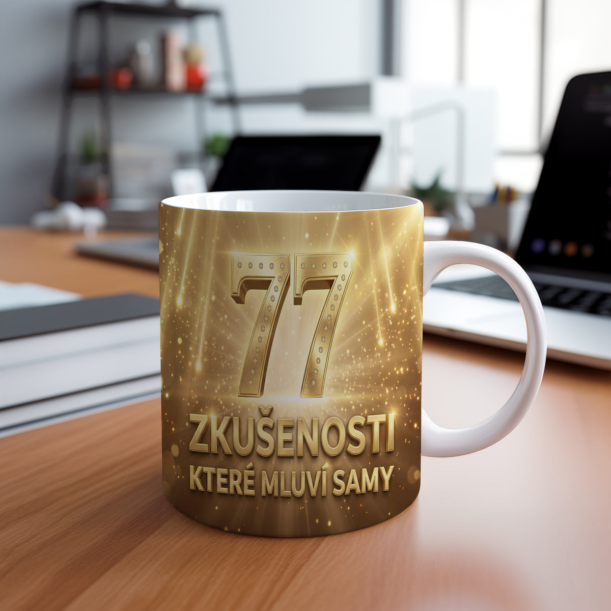 Narozeninový hrnek 77 let – ZKUŠENOSTI, KTERÉ MLUVÍ SAMY