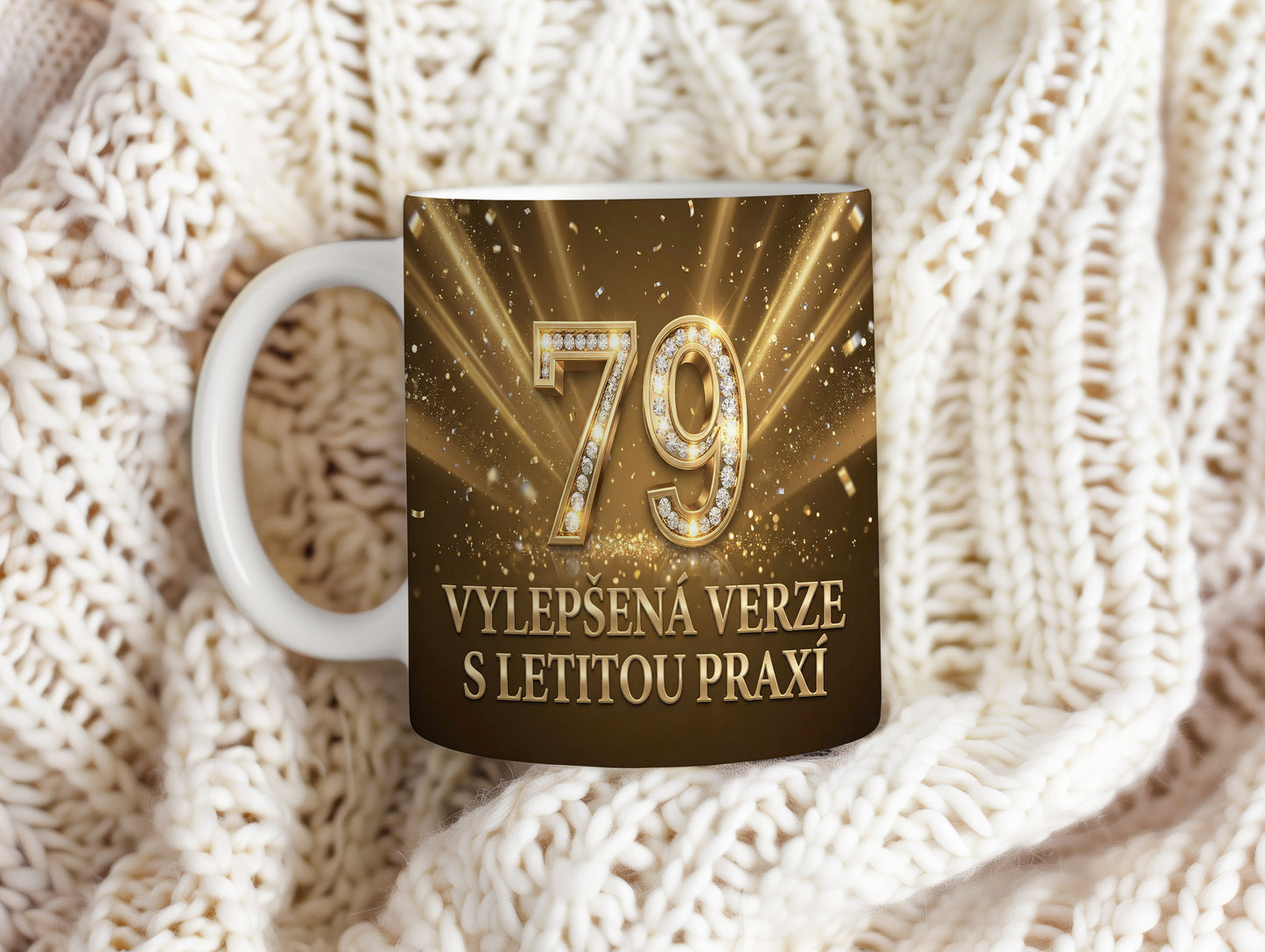 Narozeninový hrnek 79 let – VYLEPŠENÁ VERZE S LETITOU PRAXÍ