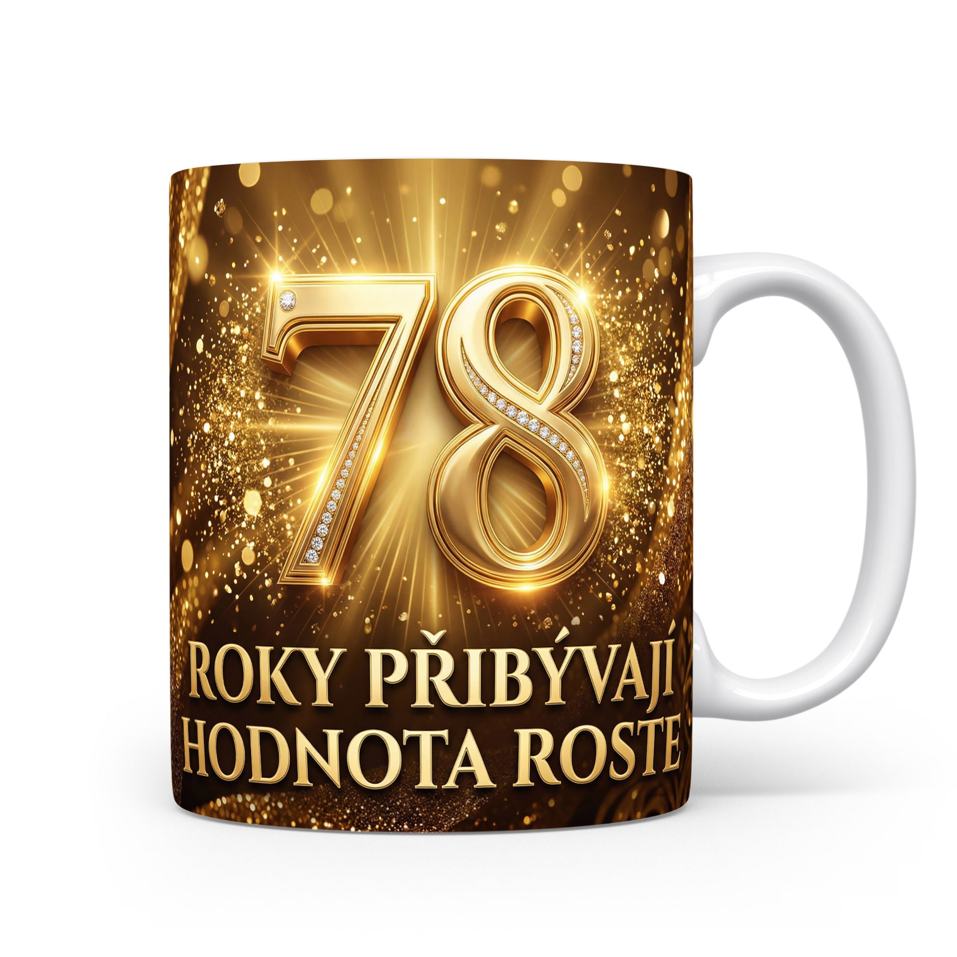 Hrnček s číslem 78 a nápisem