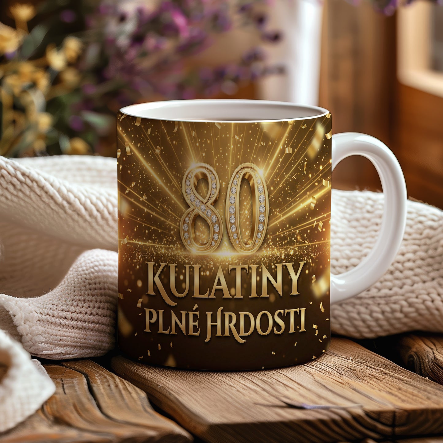 Narozeninový hrnek 80 let – KULATINY PLNÉ HRDOSTI!
