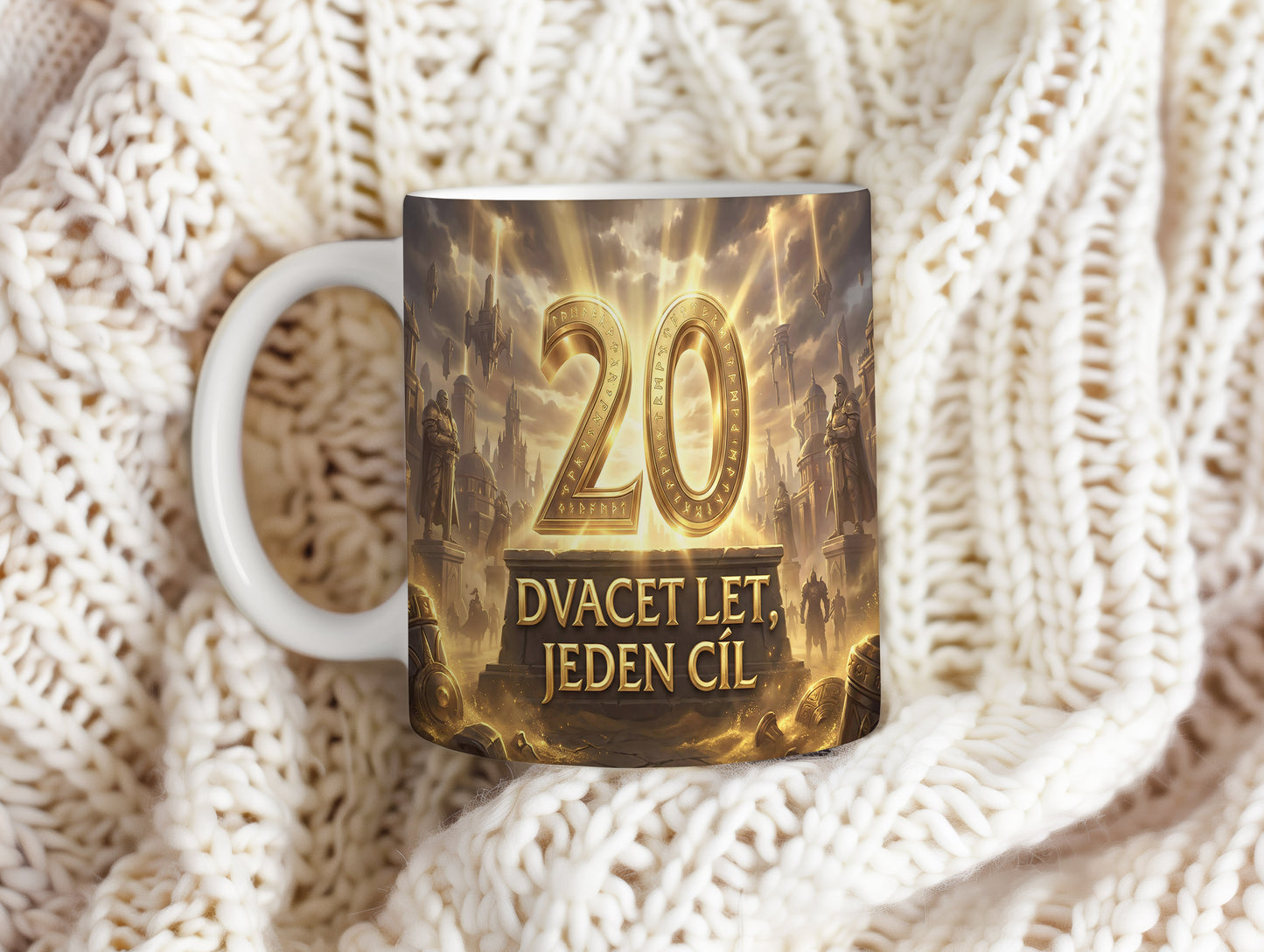 Narozeninový hrnek 20 let – DVACET LET, JEDEN CÍL