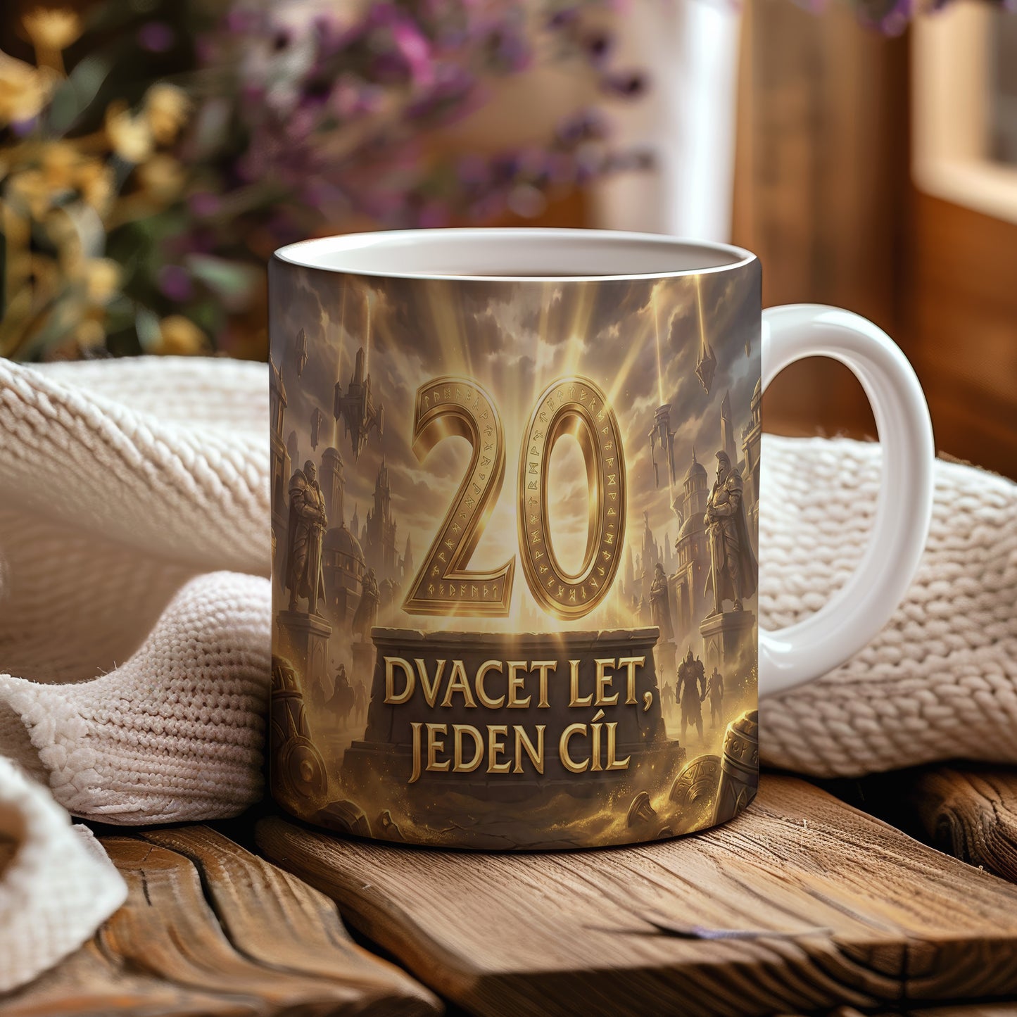 Narozeninový hrnek 20 let – DVACET LET, JEDEN CÍL