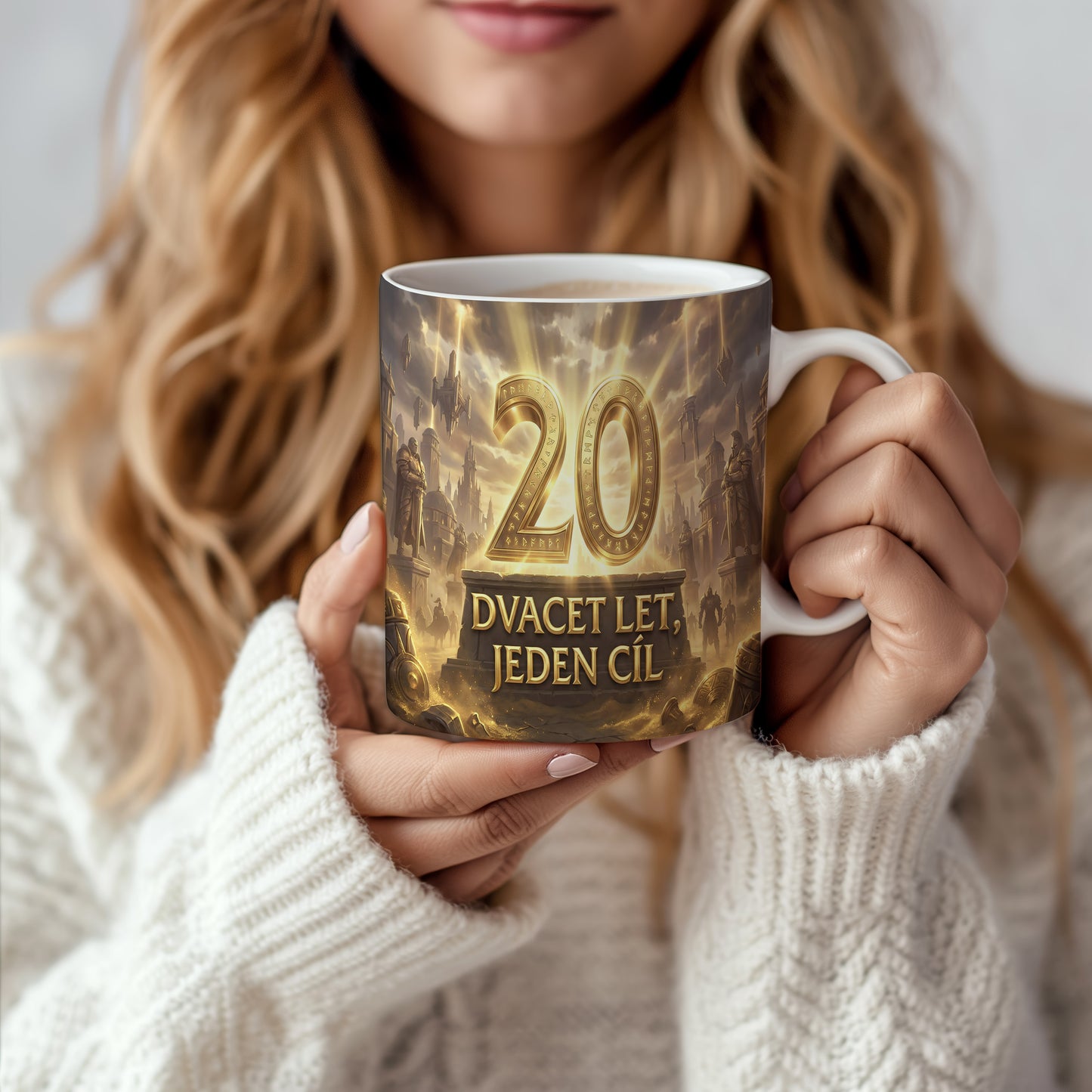 Narozeninový hrnek 20 let – DVACET LET, JEDEN CÍL