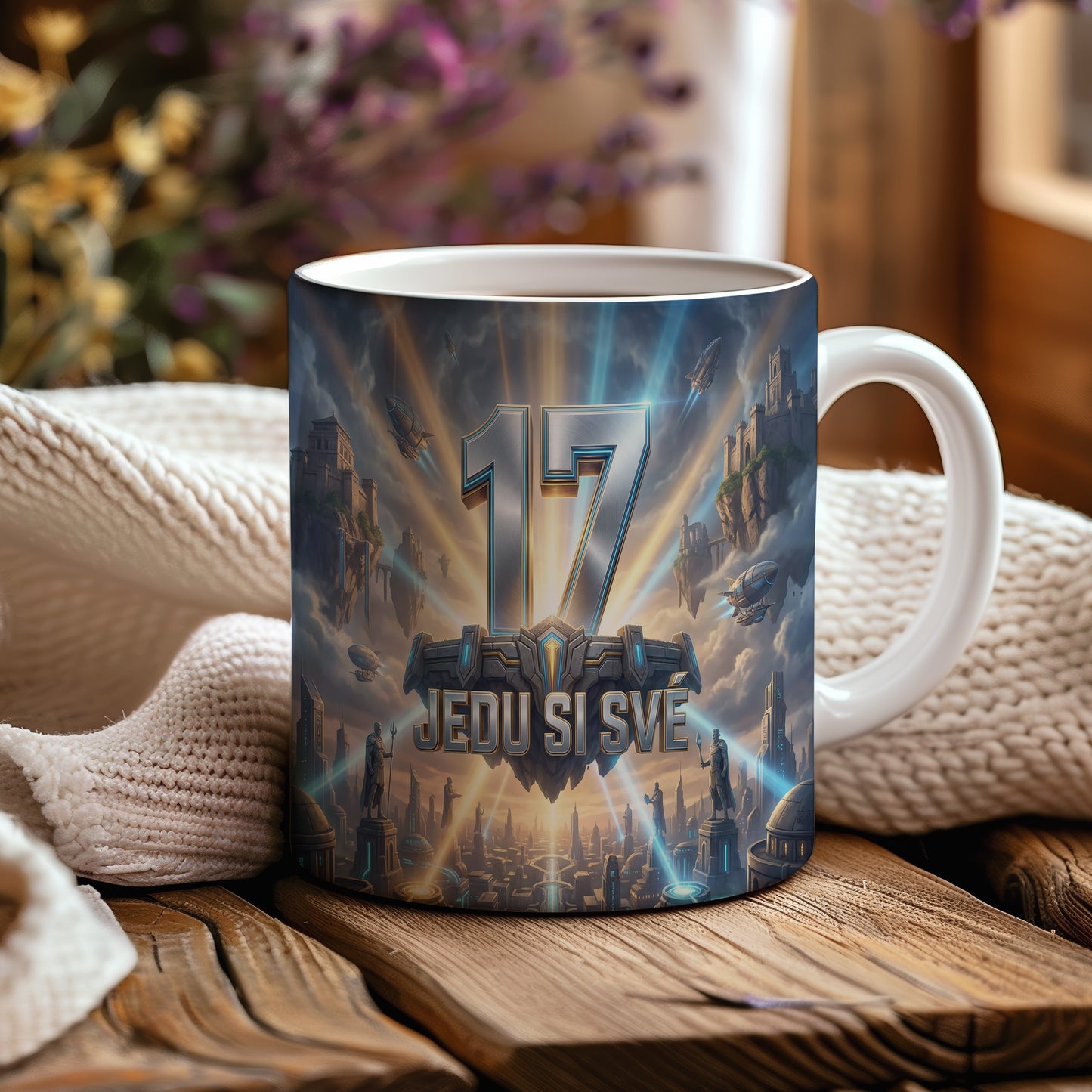 Narozeninový hrnek 17 let – JEDU SI SVÉ