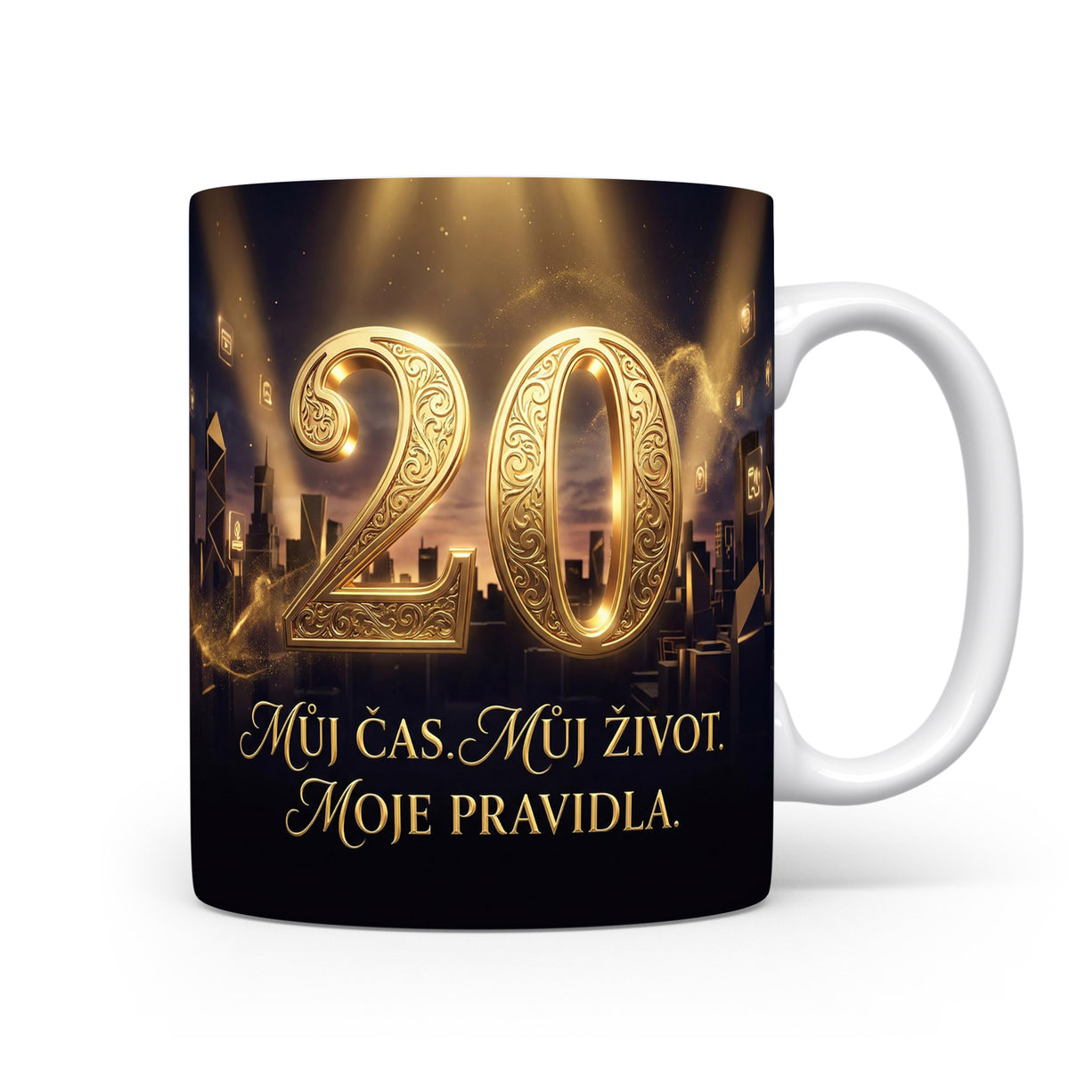 Hrnček s nápisem k 20. narozeninám