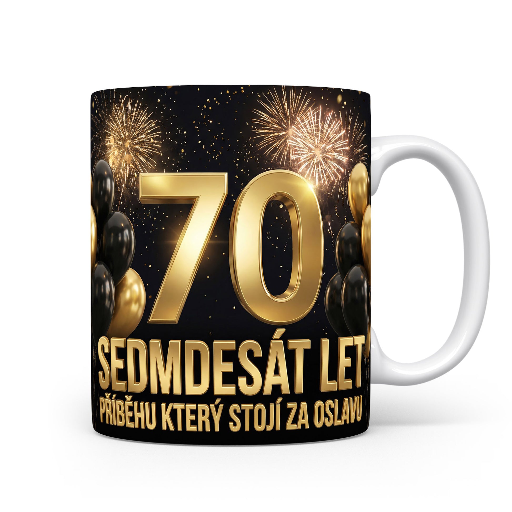 Hrnček s nápisem k 70. narozeninám