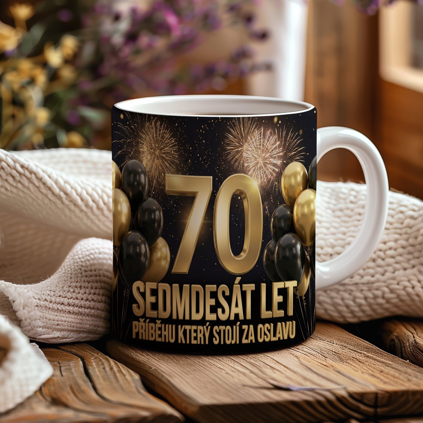 Narozeninový hrnek 70 let – SEDMDESÁT LET PŘÍBĚHU KTERÝ STOJÍ ZA OSLAVU