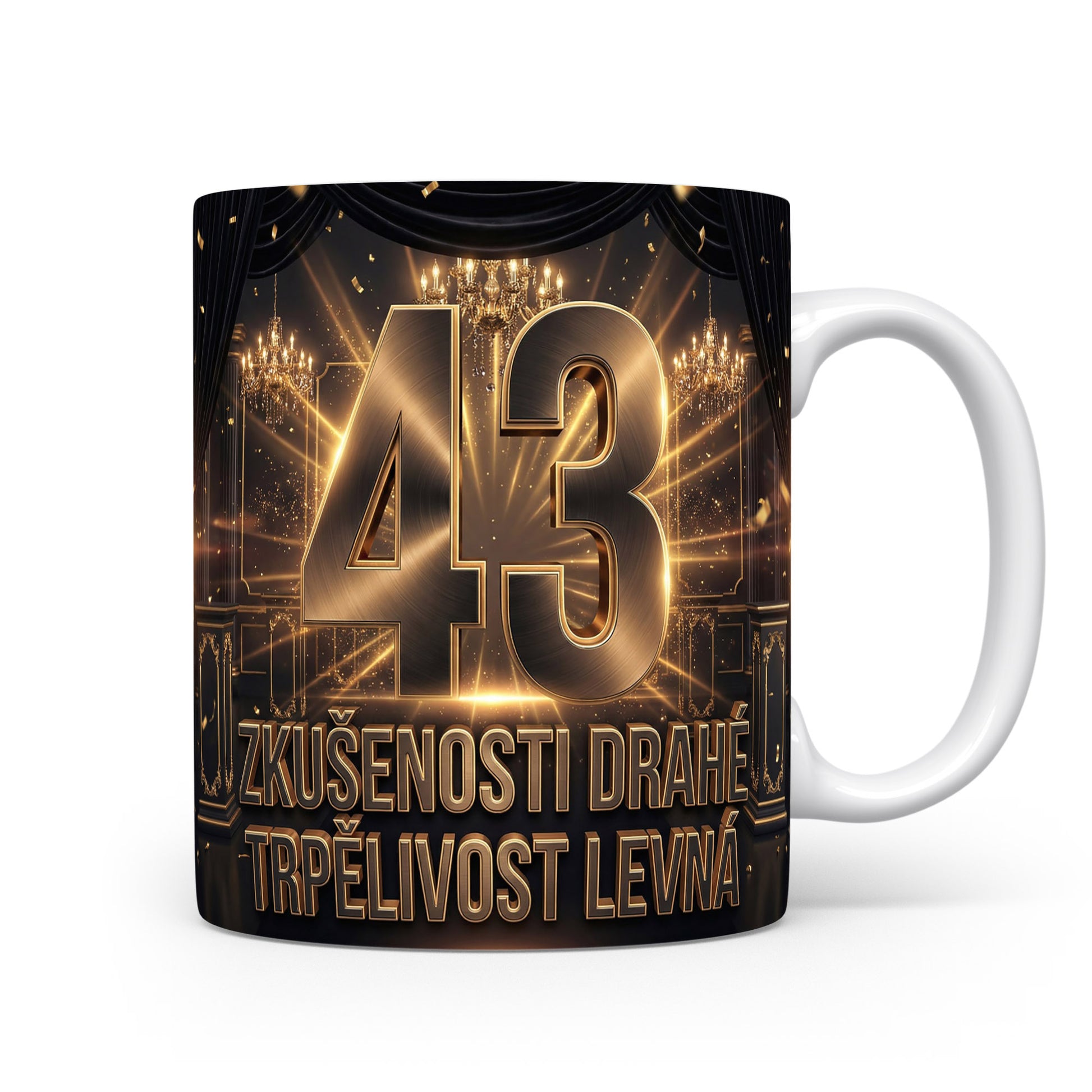 Narozeninový hrnek s číslem 43