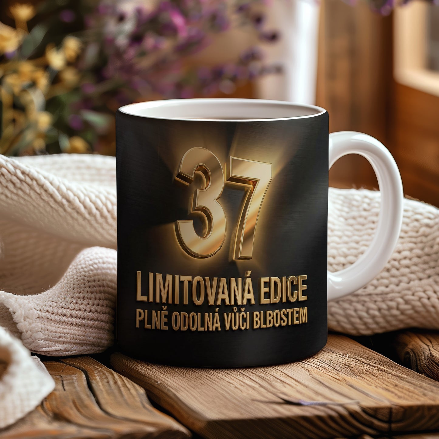 Narozeninový hrnek 37 let – LIMITOVANÁ EDICE PLNĚ ODOLNÁ VŮČI BLBOSTEM