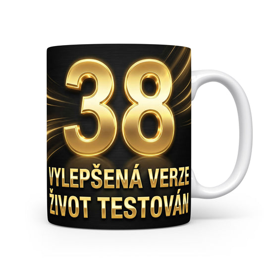 Narozeninový hrnek s číslem 38