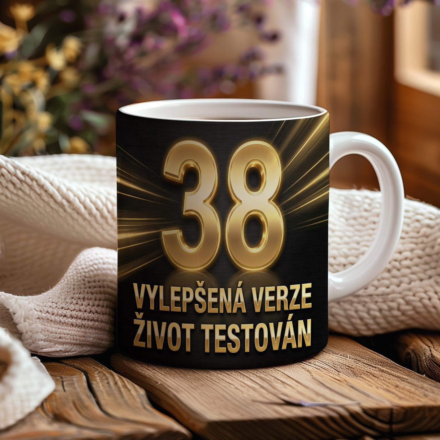 Narozeninový hrnek 38 let – VYLEPŠENÁ VERZE ŽIVOT TESTOVÁN