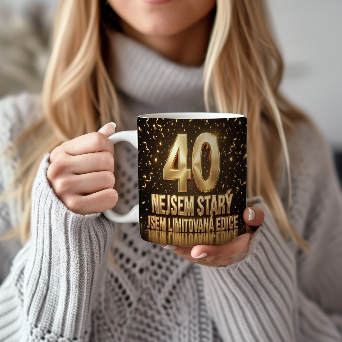 Narozeninový hrnek 40 let – NEJSEM STARÝ, JSEM LIMITOVANÁ EDICE