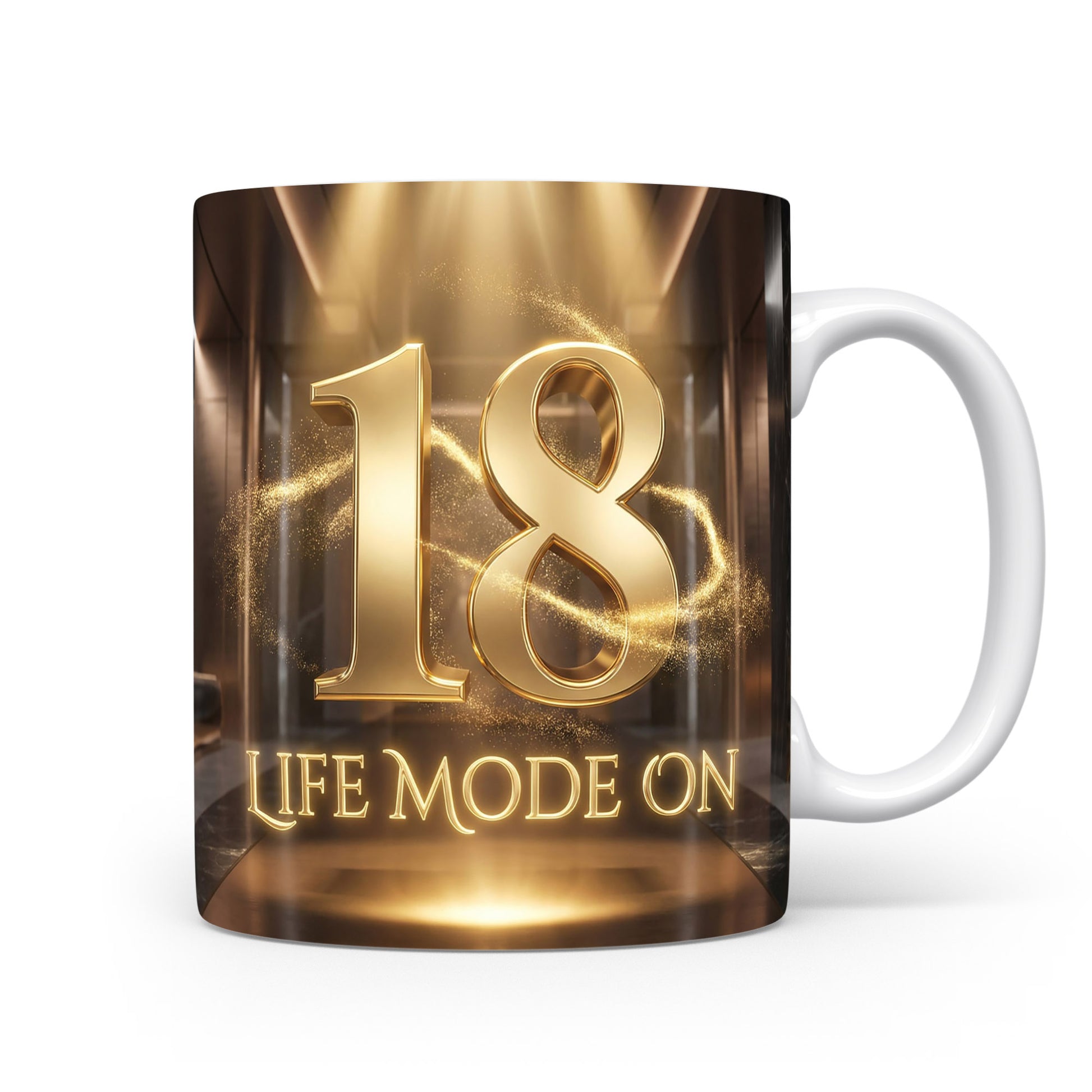 Hrnček s nápisem LIFE MODE ON