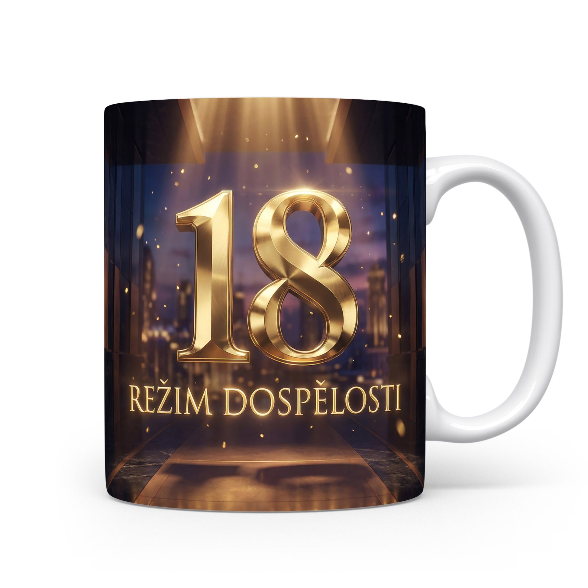 Hrnček s nápisem REŽIM DOSPĚLOSTI