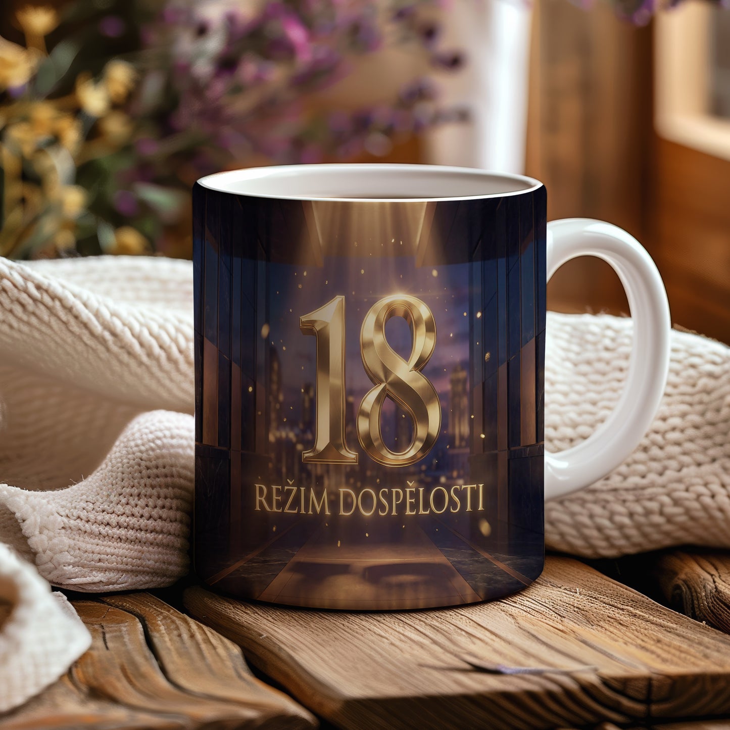 Narozeninový hrnek 18 let – REŽIM DOSPĚLOSTI