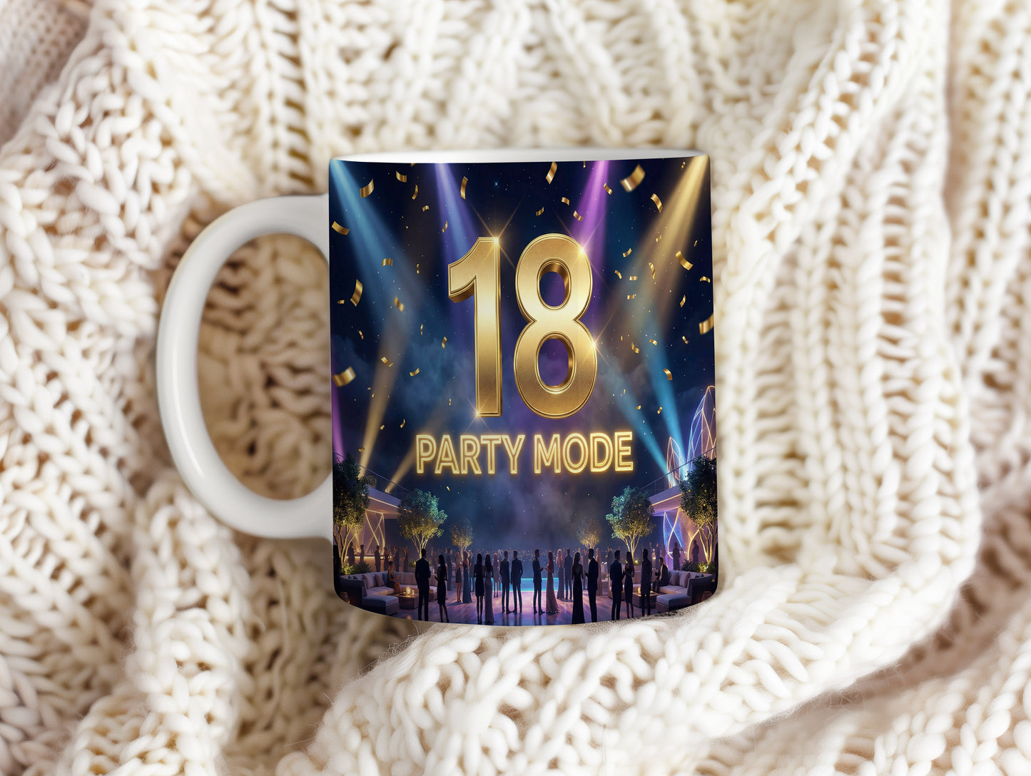 Narozeninový hrnek 18 let – PARTY MODE