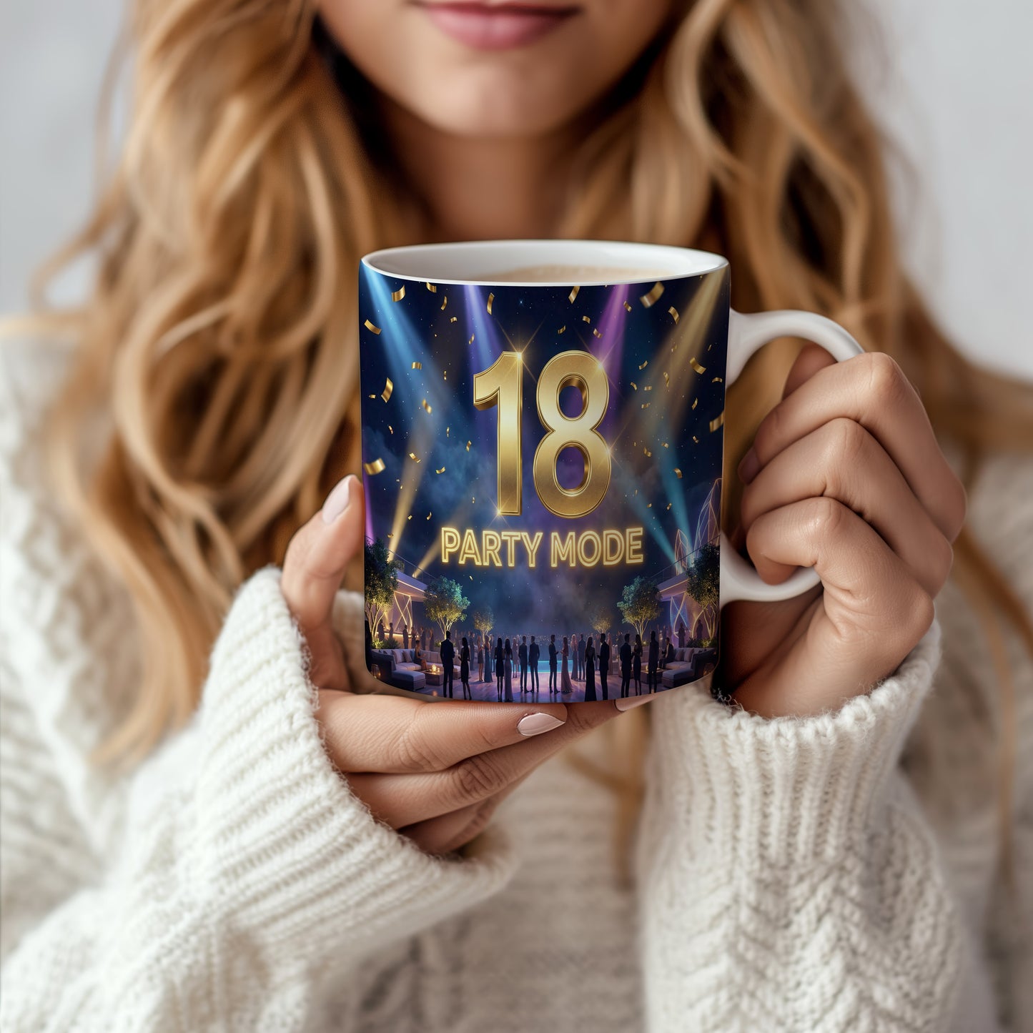 Narozeninový hrnek 18 let – PARTY MODE