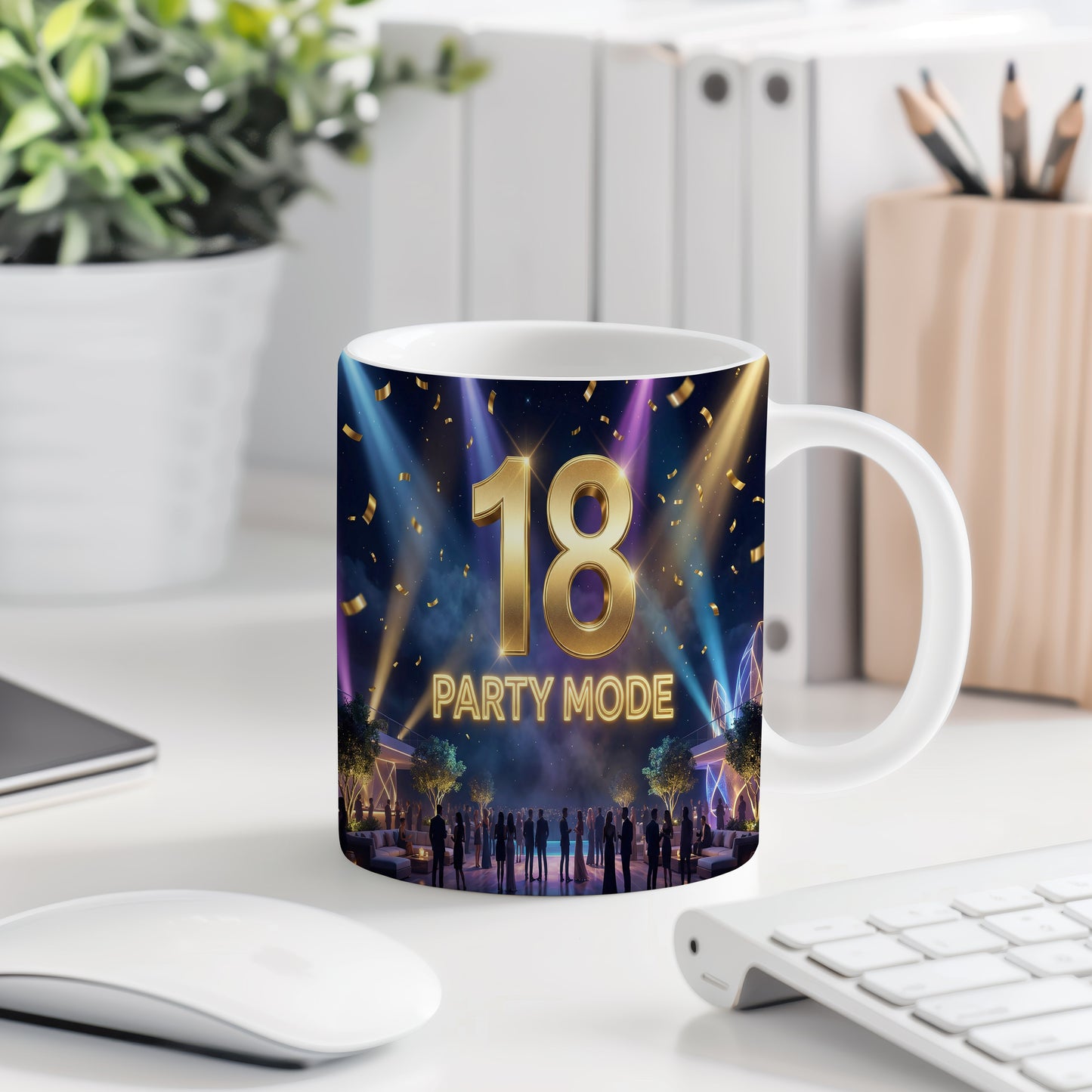 Narozeninový hrnek 18 let – PARTY MODE