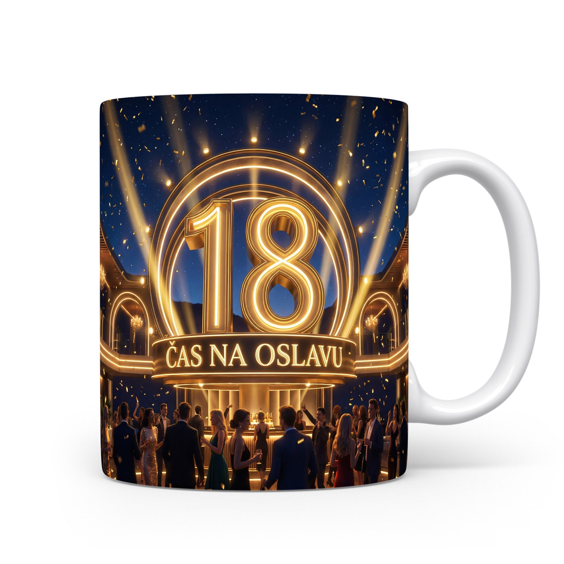 Hrnček s nápisem ČAS NA OSLAVU